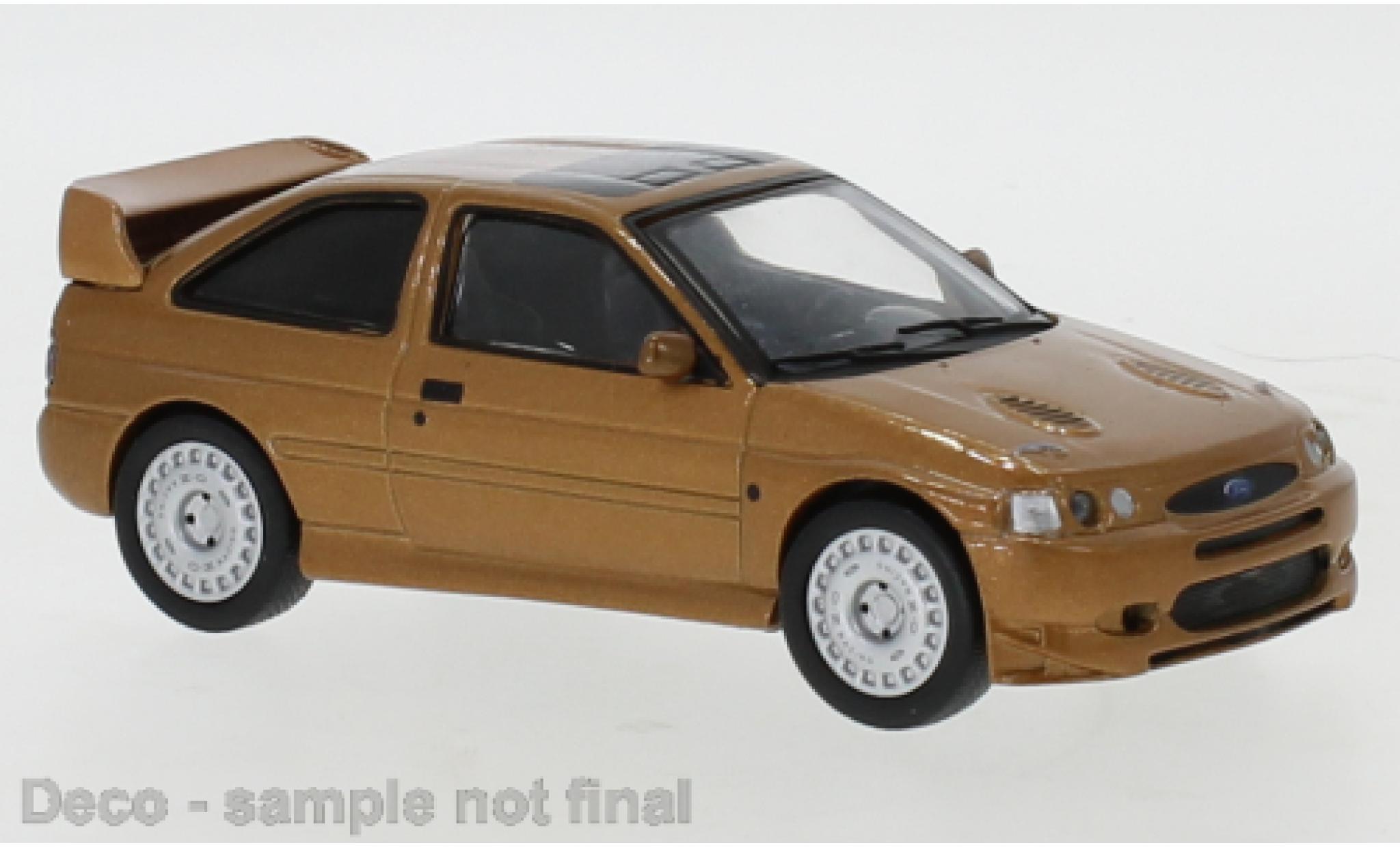 Ford Escort 1/43 IXO RS Cosworth Custom metallise marroneee 1992 modellino in miniatura