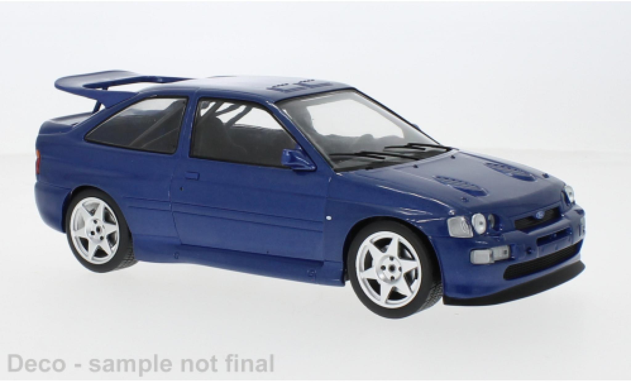 Ford Escort 1/18 IXO RS Cosworth metallise blu 1996 modellino in miniatura