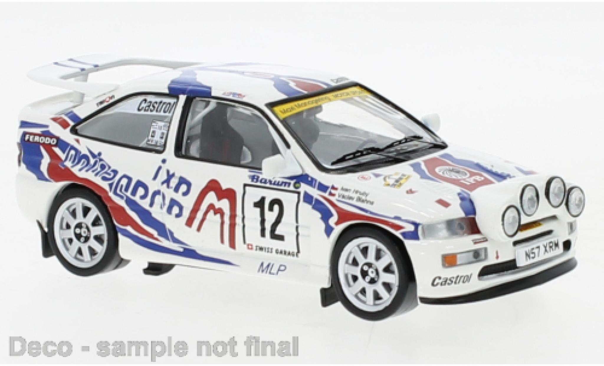 Ford Escort 1/43 IXO RS Cosworth No.12 Rally WM Rallye Bohemia 1997 modellino in miniatura