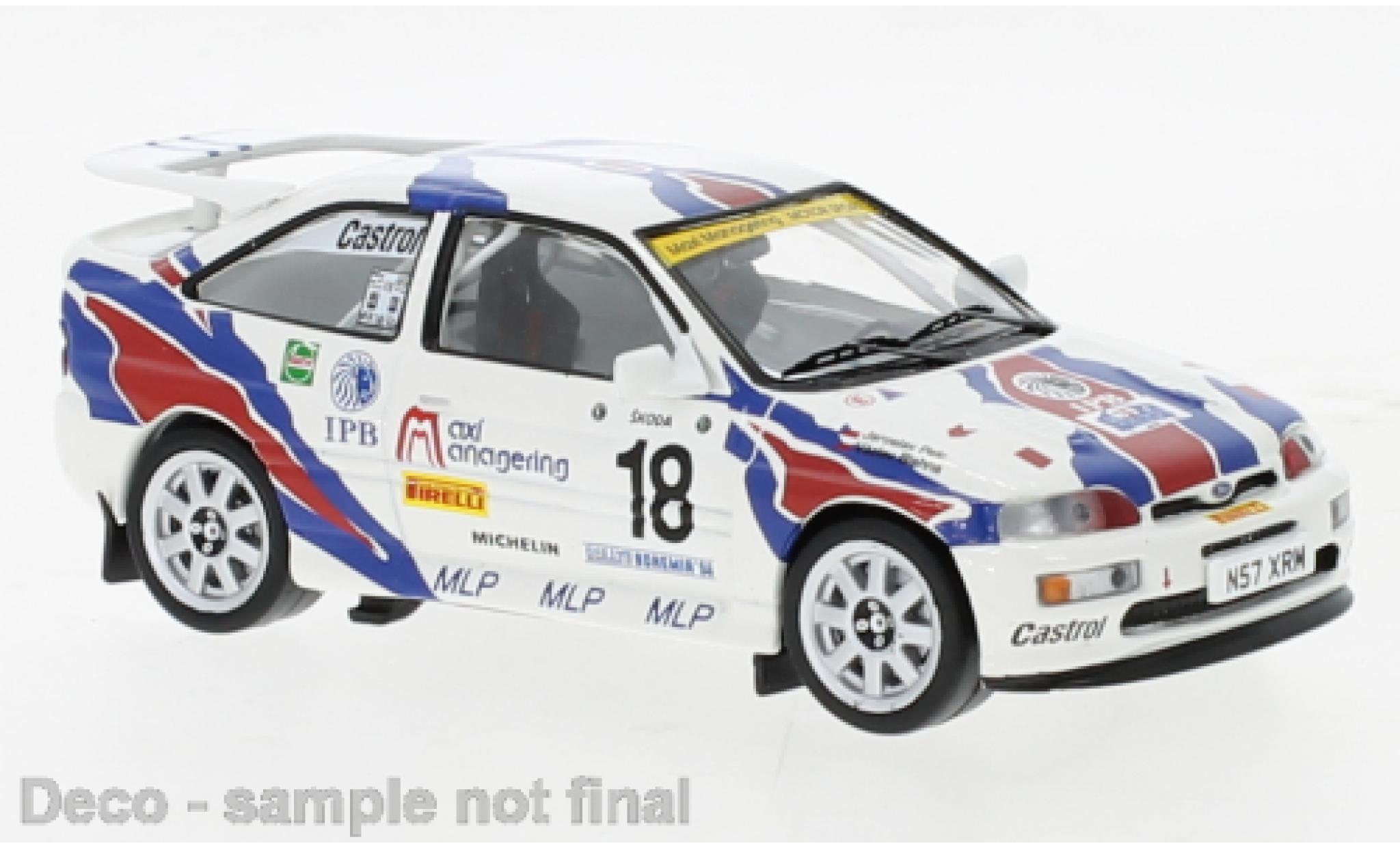 Ford Escort 1/43 IXO RS Cosworth No.18 Rally WM Rallye Bohemia 1996 modellino in miniatura