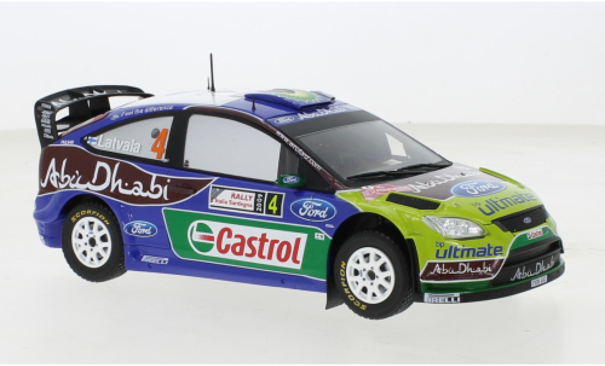 Ford Focus 1/24 IXO RS No.3 WRC Rallye Sardinien 2009 modellino in miniatura