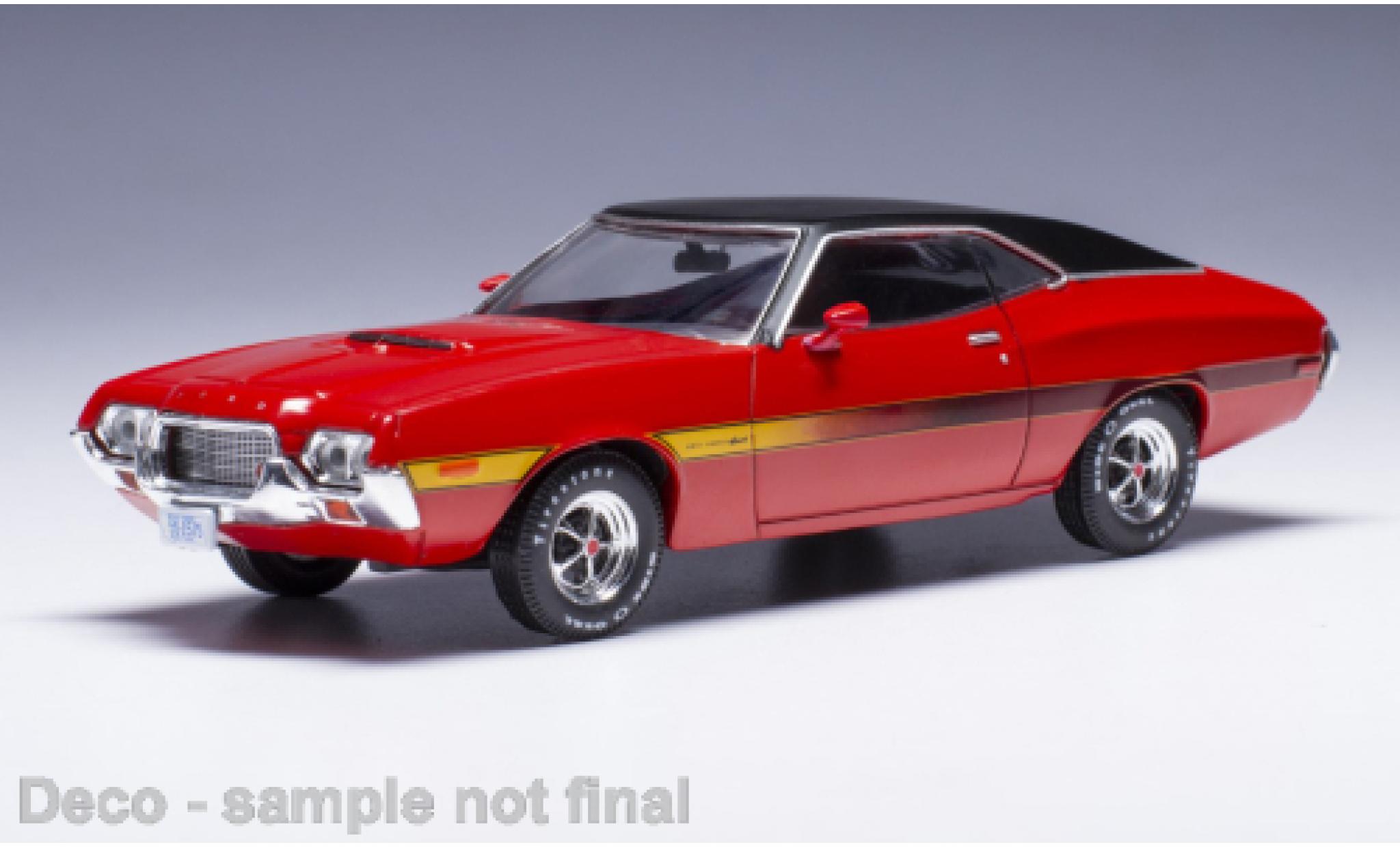 Ford Gran Torino 1/43 IXO Sport rosso 1972 modellino in miniatura