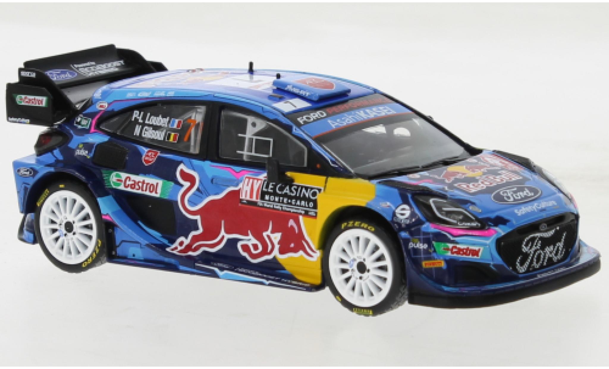 Ford Puma 1/43 IXO No.7 WRC1 Rally Monte Carlo 2023 modellino in miniatura