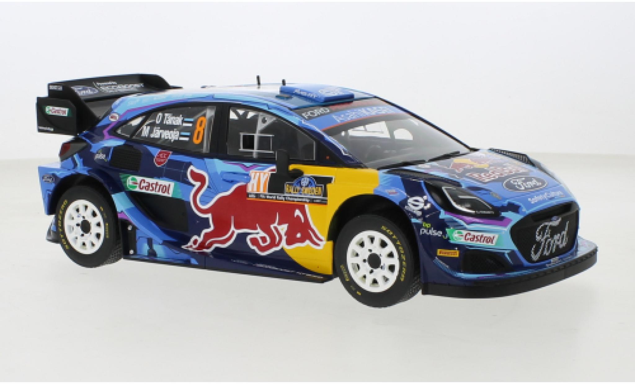 Ford Puma 1/18 IXO No.8 WRC1 Rallye Schweden 2023 modellino in miniatura