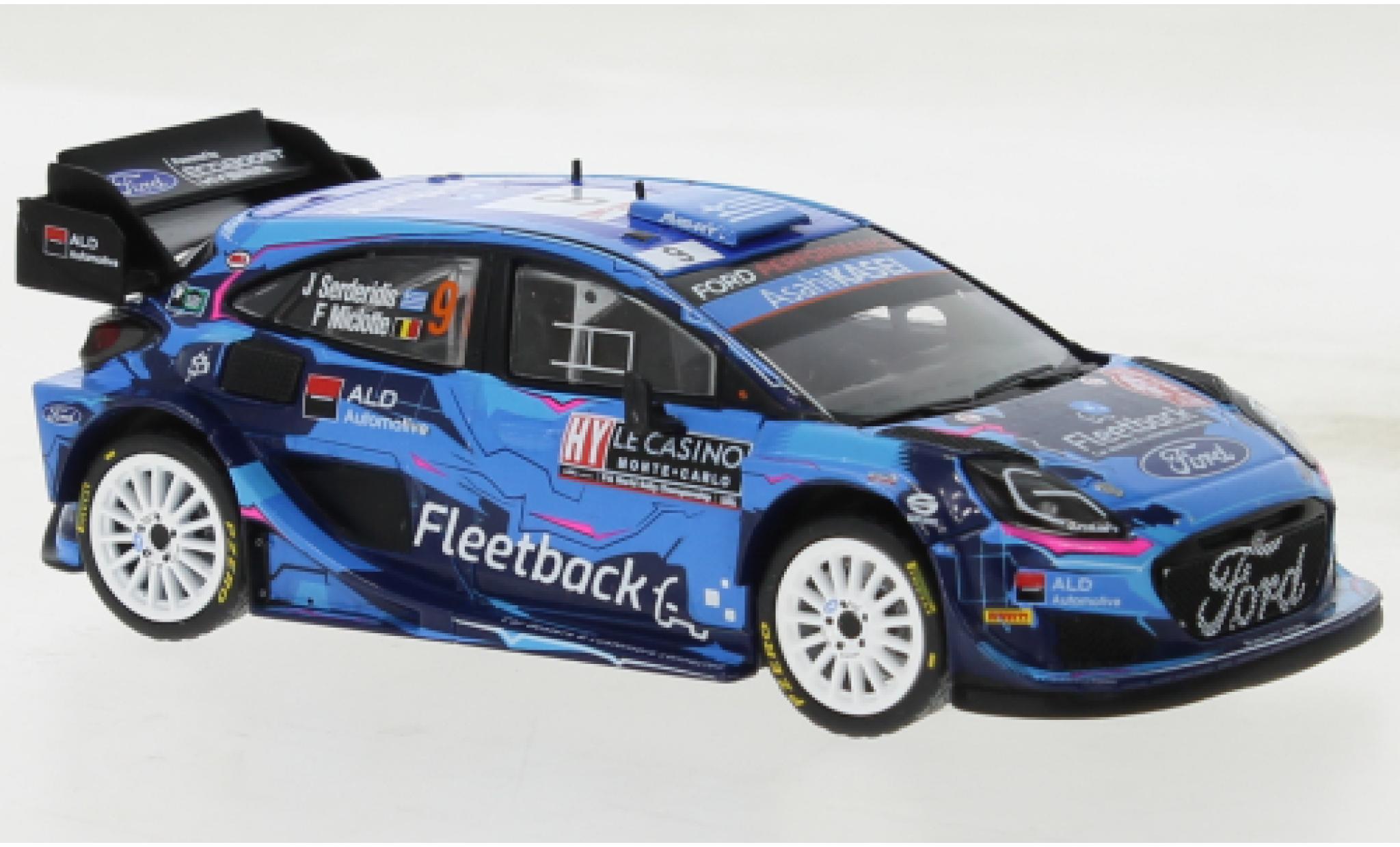 Ford Puma 1/43 IXO No.9 WRC1 Rally Monte Carlo 2023 modellino in miniatura