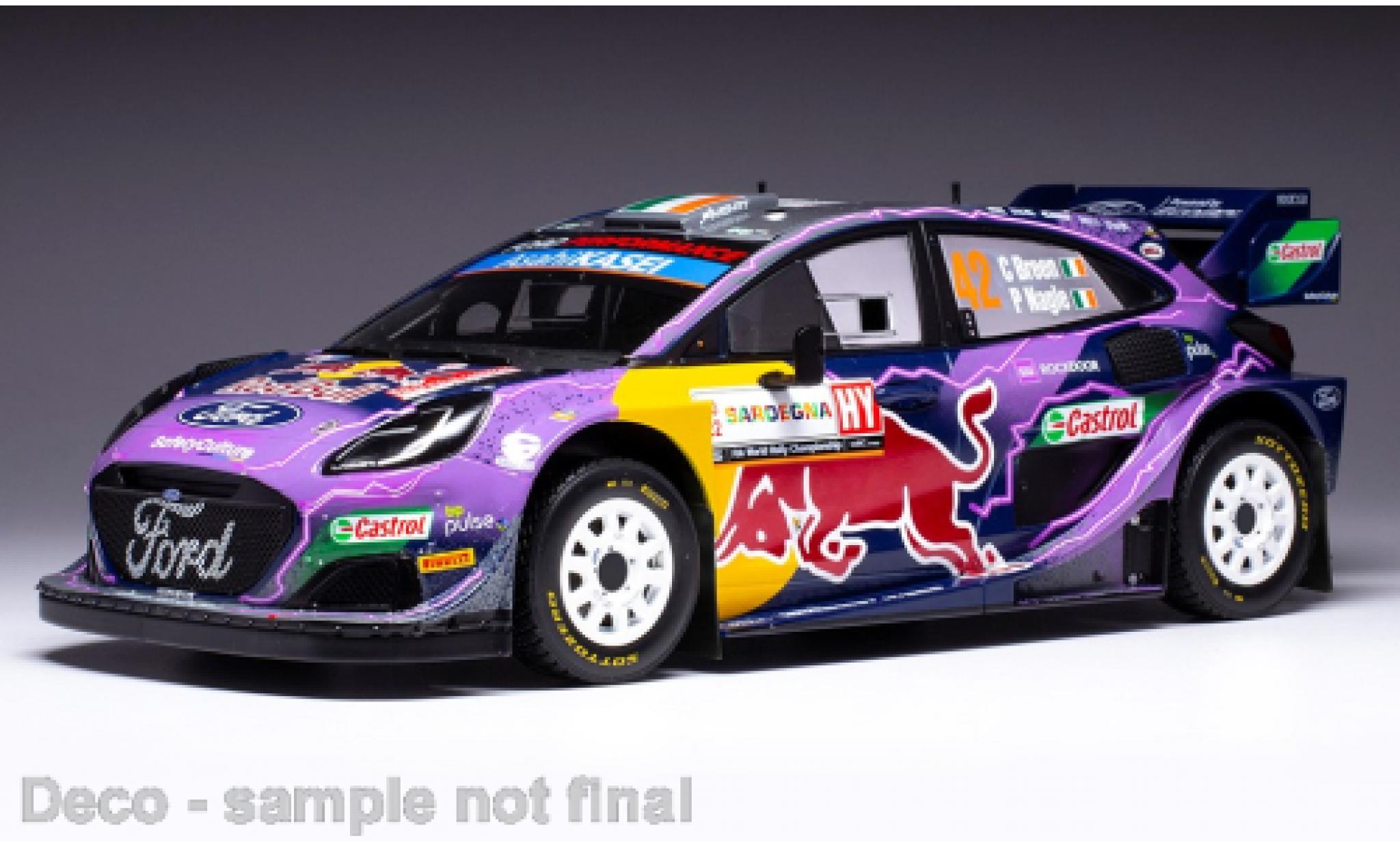 Ford Puma 1/18 IXO Rally 1 No.42 WRC Rallye Sardinien 2022 modellino in miniatura