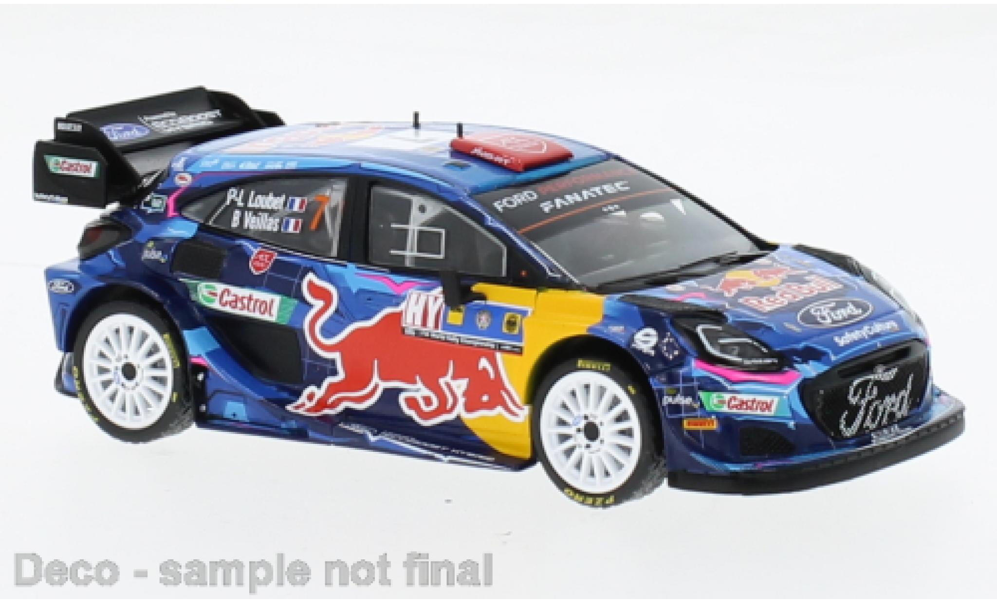 Ford Puma 1/43 IXO Rally 1 No.7 WRC Central Europein Rally 2023 modellino in miniatura