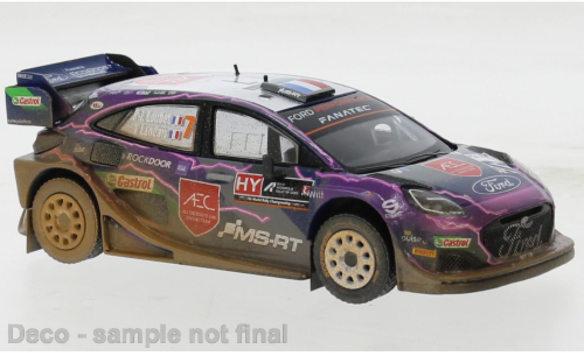 Ford Puma 1/18 IXO Rally 1 No.7 WRC Rally Acropolis 2022 modellino in miniatura