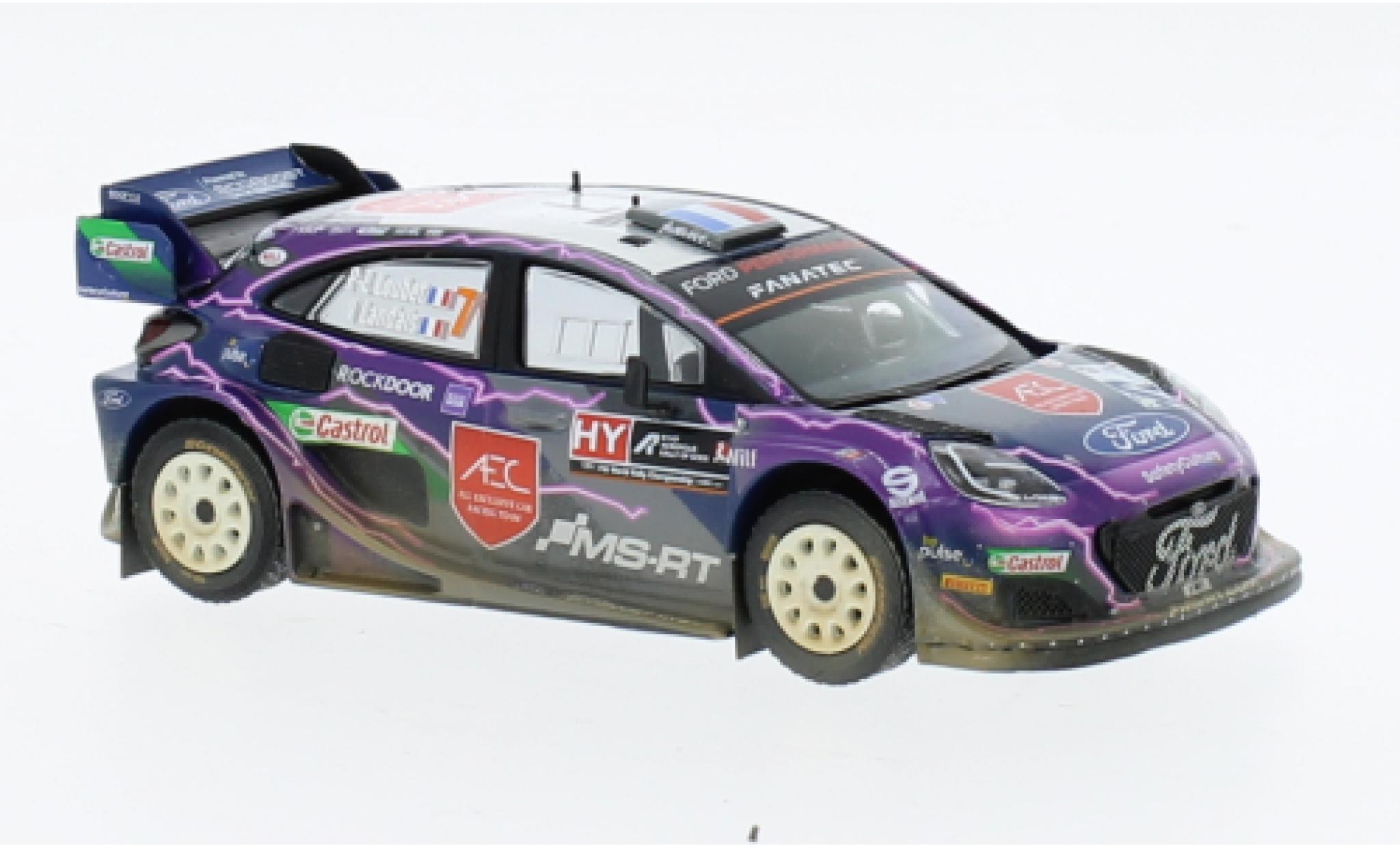Ford Puma 1/43 IXO Rally1 No.7 Rallye WM Rally Acropolis 2022 modellino in miniatura