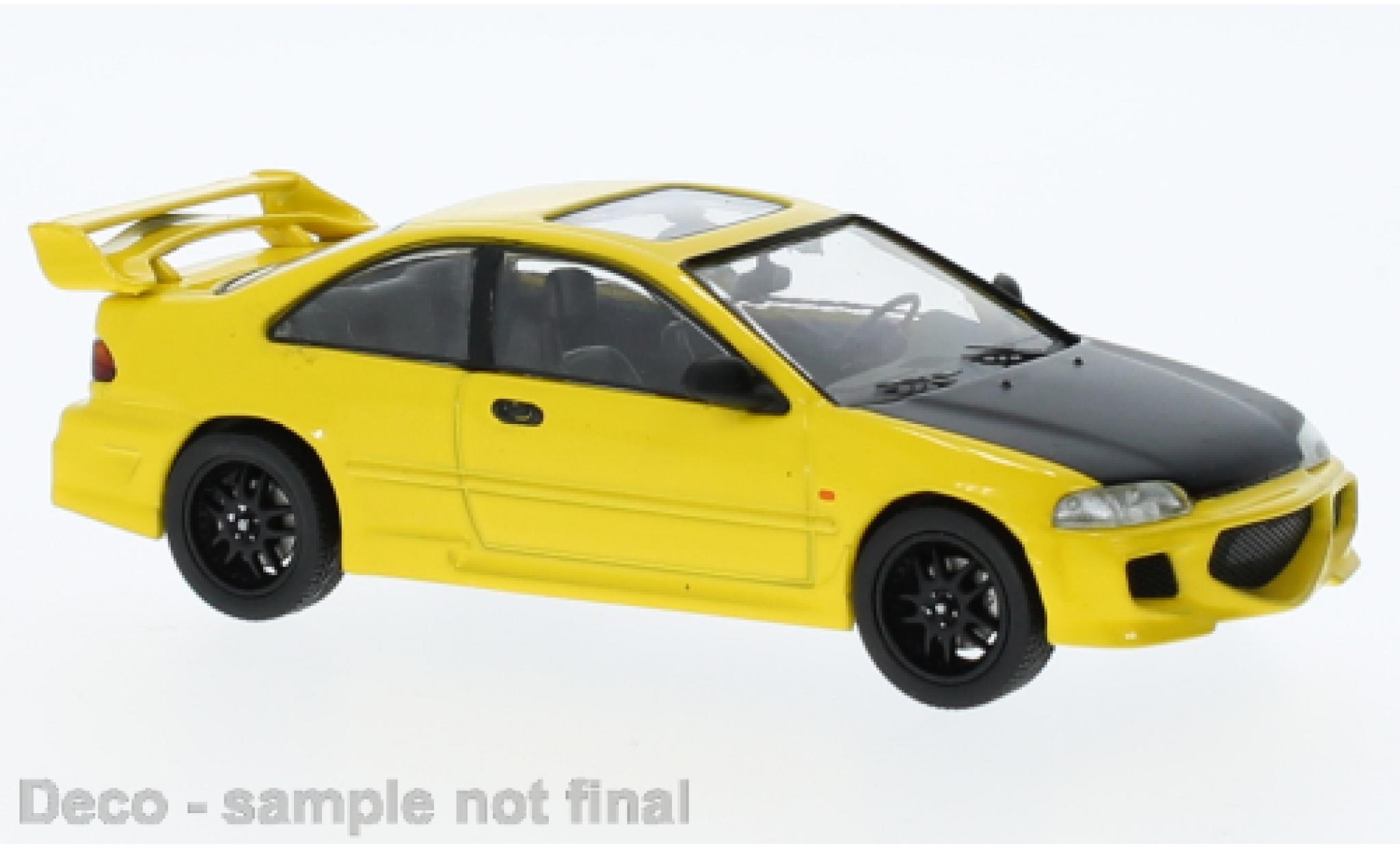 Honda Civic 1/43 IXO EJ1 giallo 1995 modellino in miniatura