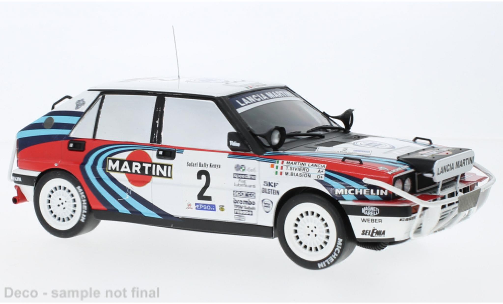 Lancia Delta 1/43 IXO Integrale 16V No.2 Safari Rally 1990 modellino in miniatura