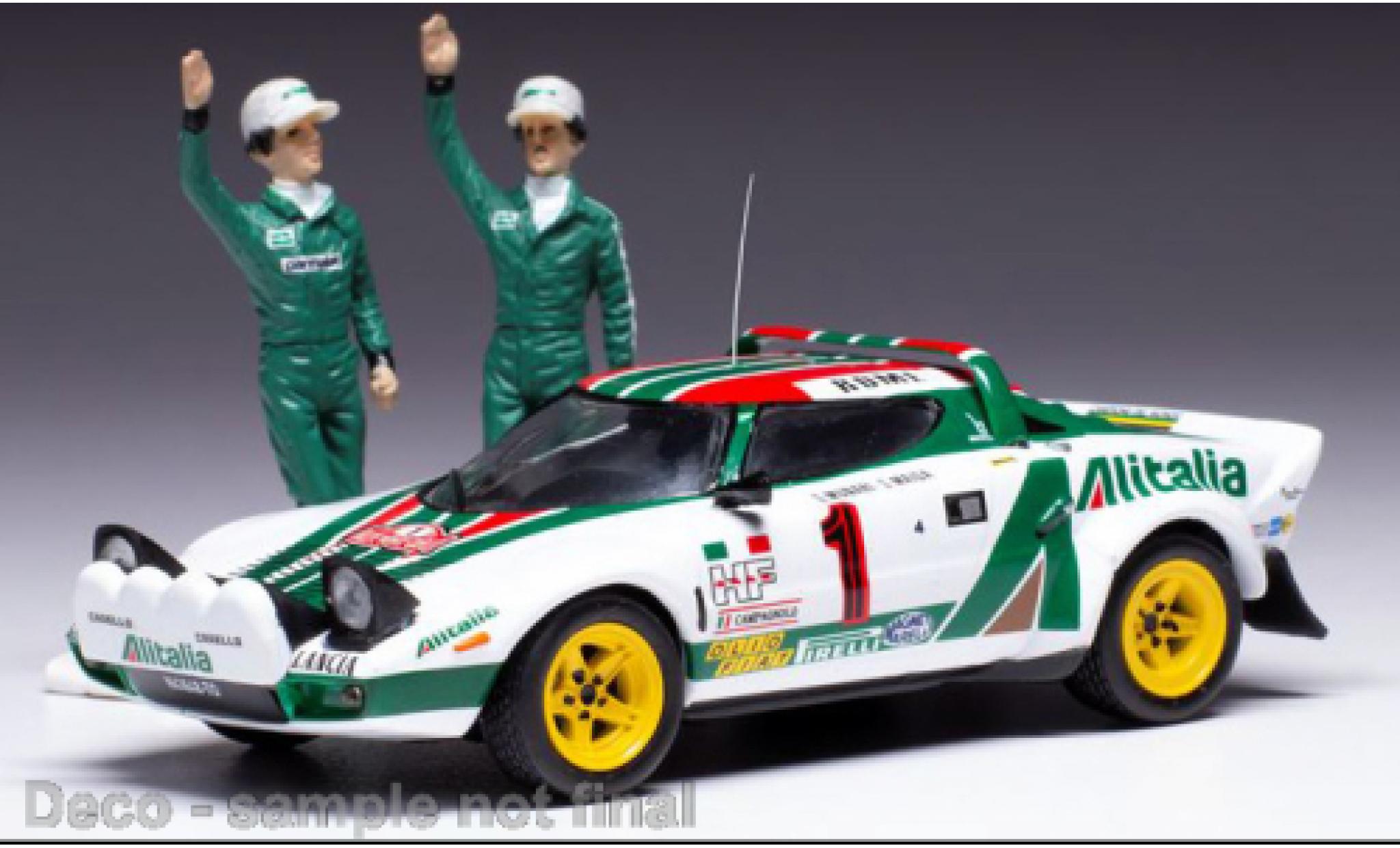 Lancia Stratos 1/43 IXO HF No.1 Rally Monte Carlo 1977 modellino in miniatura