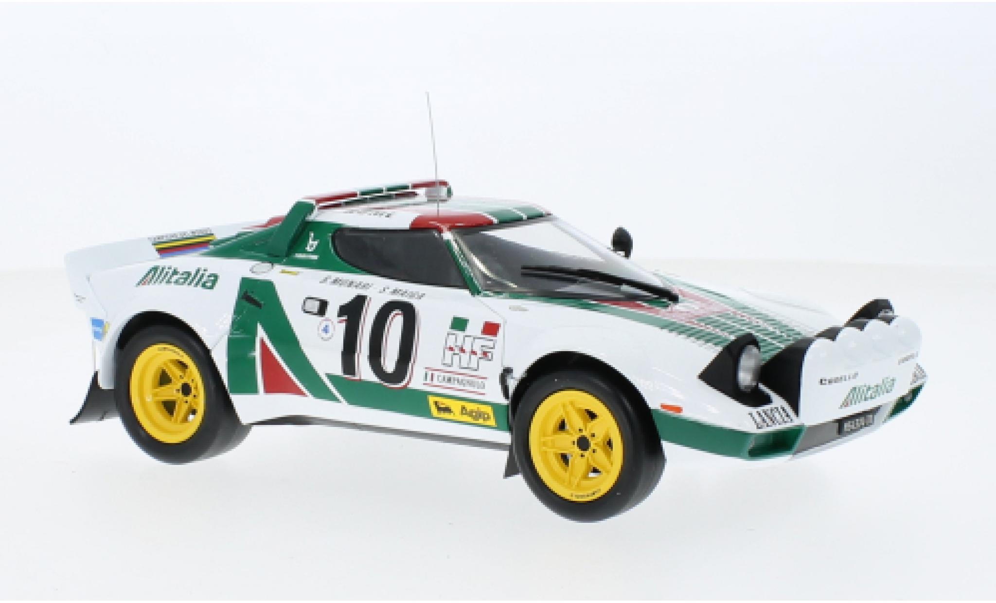 Lancia Stratos 1/43 IXO HF No.10 Alitalia Rallye WM Rallye Monte Carlo 1976 modellino in miniatura