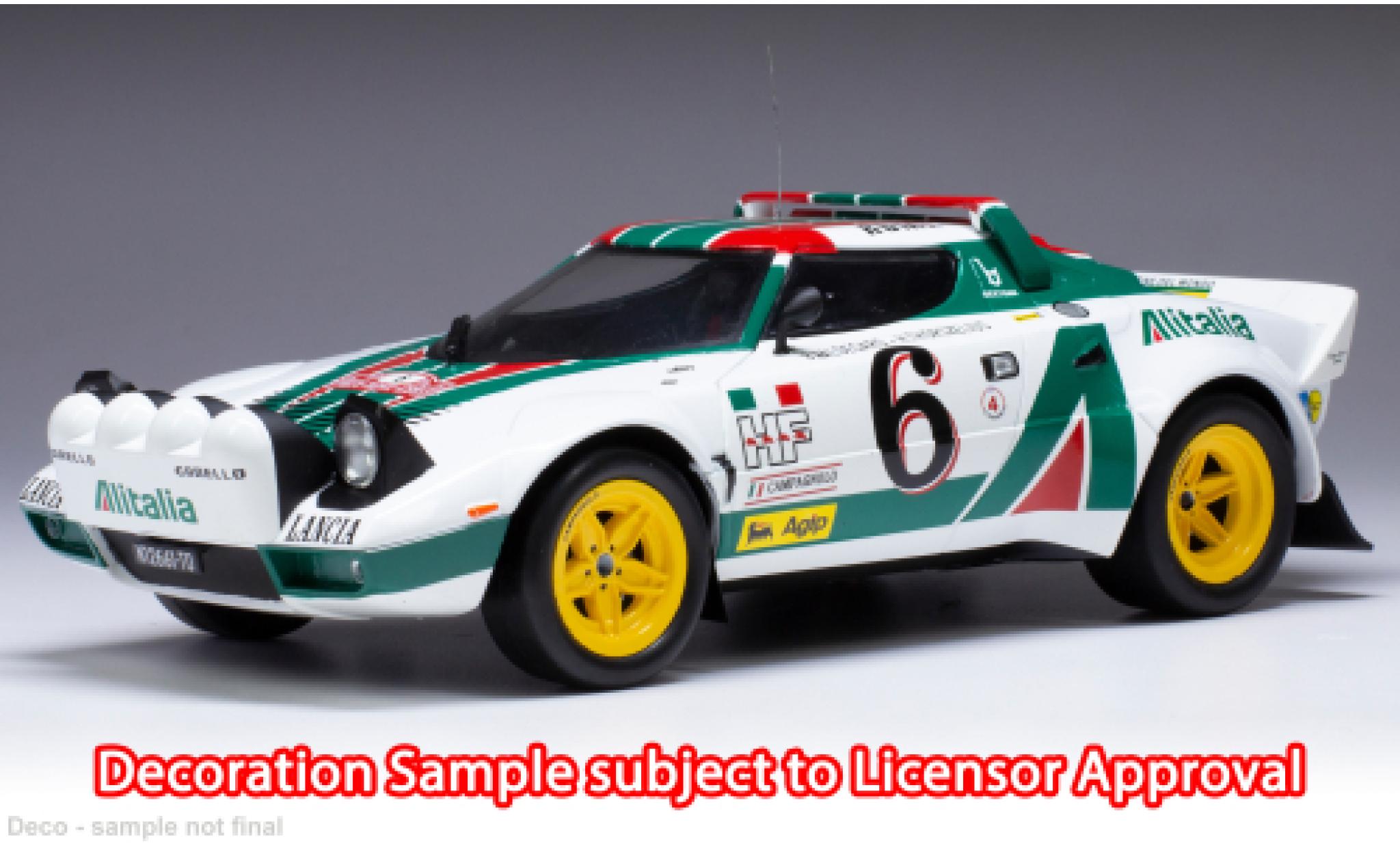 Lancia Stratos 1/18 IXO HF No.6 Rally Monte Carlo 1985 modellino in miniatura