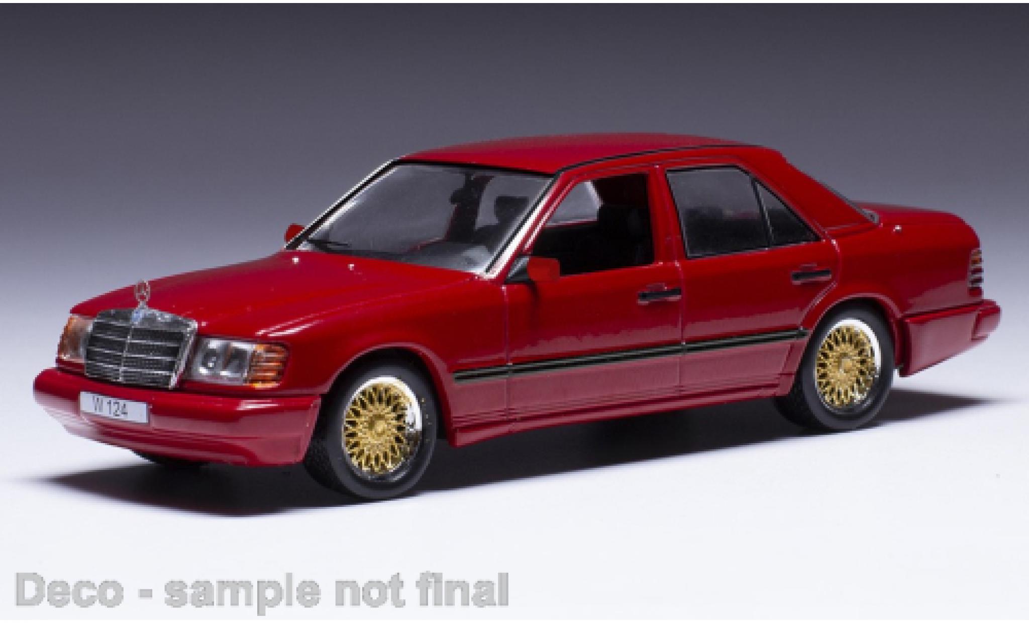 Mercedes CLA 1/43 IXO 300 E (W124) rosso clair 1984 modellino in miniatura