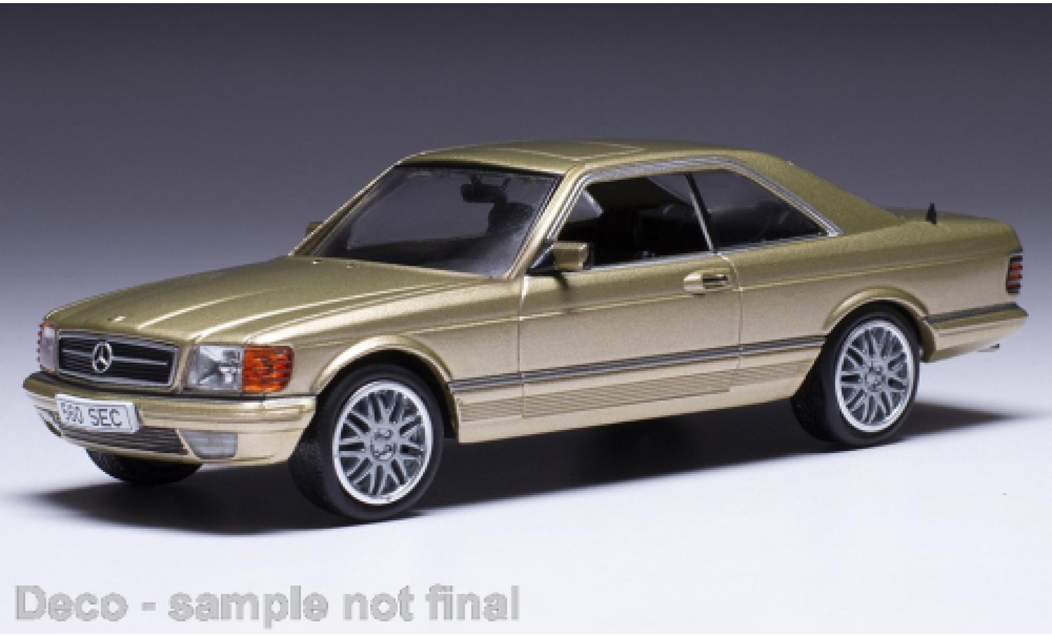 Mercedes 500 1/43 IXO SEC metallise beige 1981 modellino in miniatura