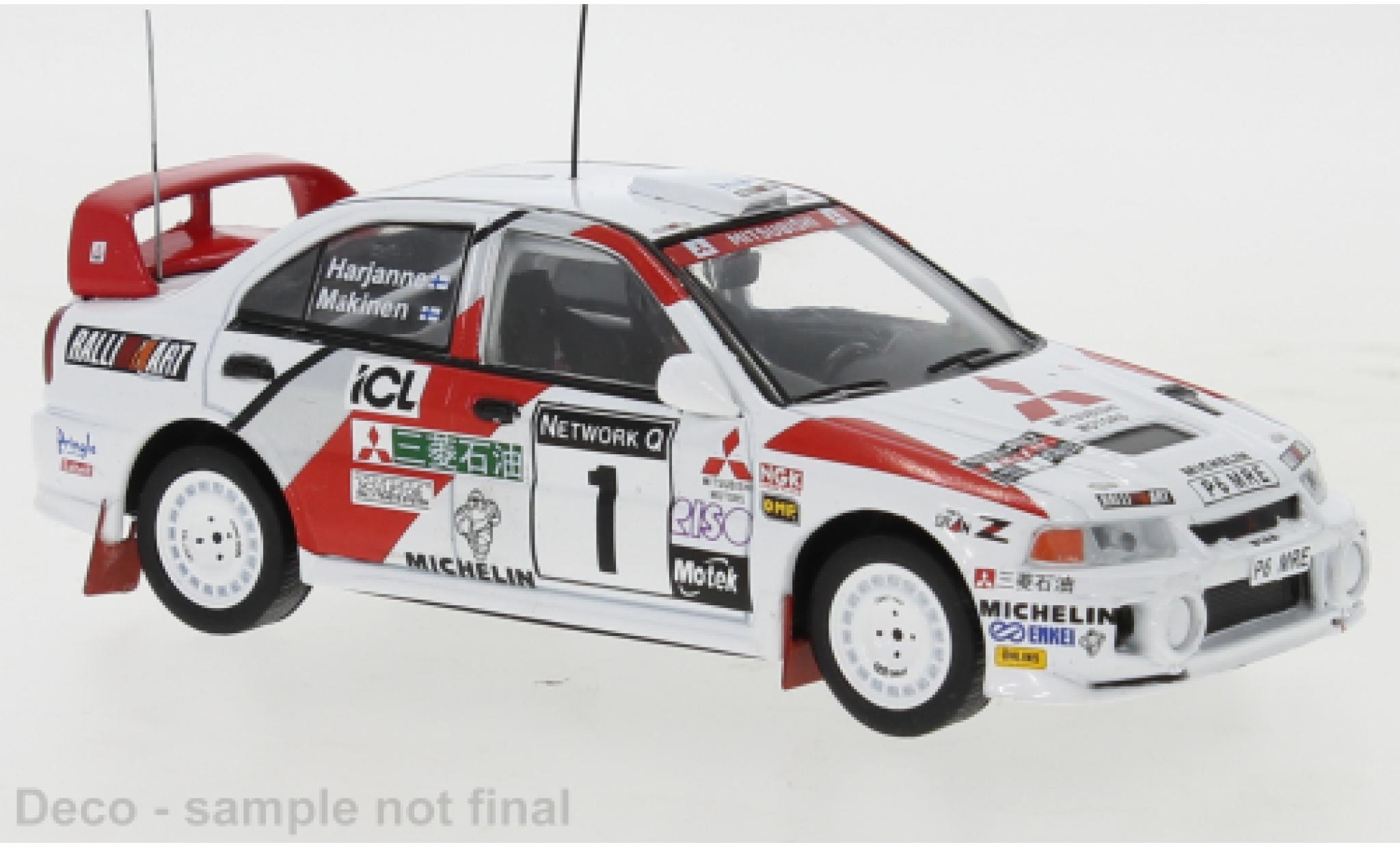 Mitsubishi Lancer 1/43 IXO Evo IV No.1 Rallye WM RAC Rally 1997 modellino in miniatura