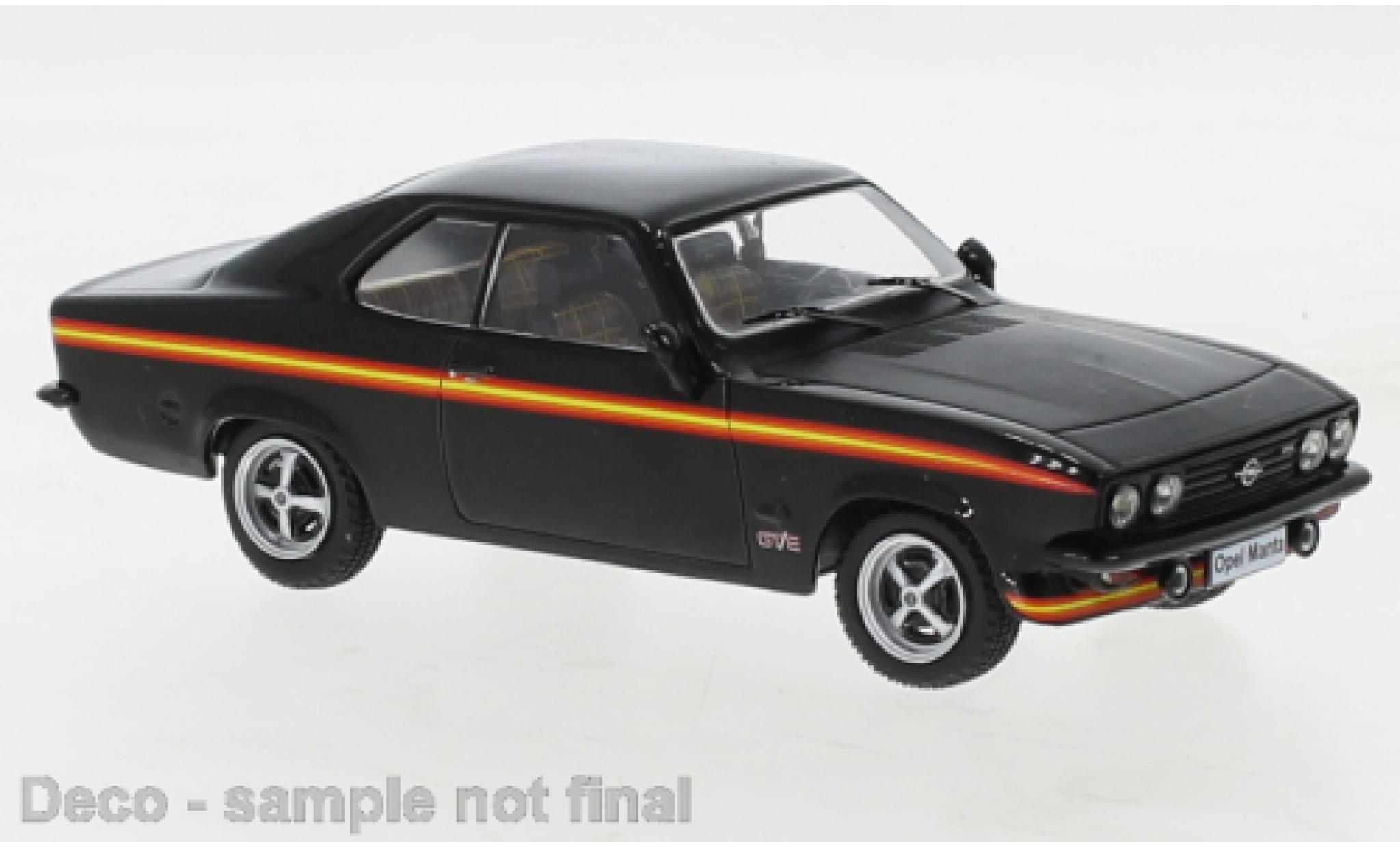 Opel Manta 1/43 IXO A GT/E nero 1974 modellino in miniatura