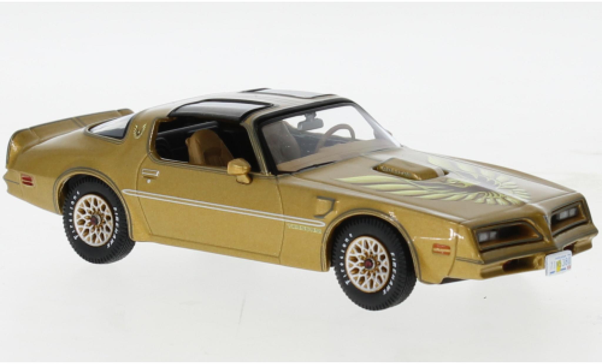 Pontiac Firebird 1/43 IXO Trans Am metallise doré/Décorer 1978 modellino in miniatura