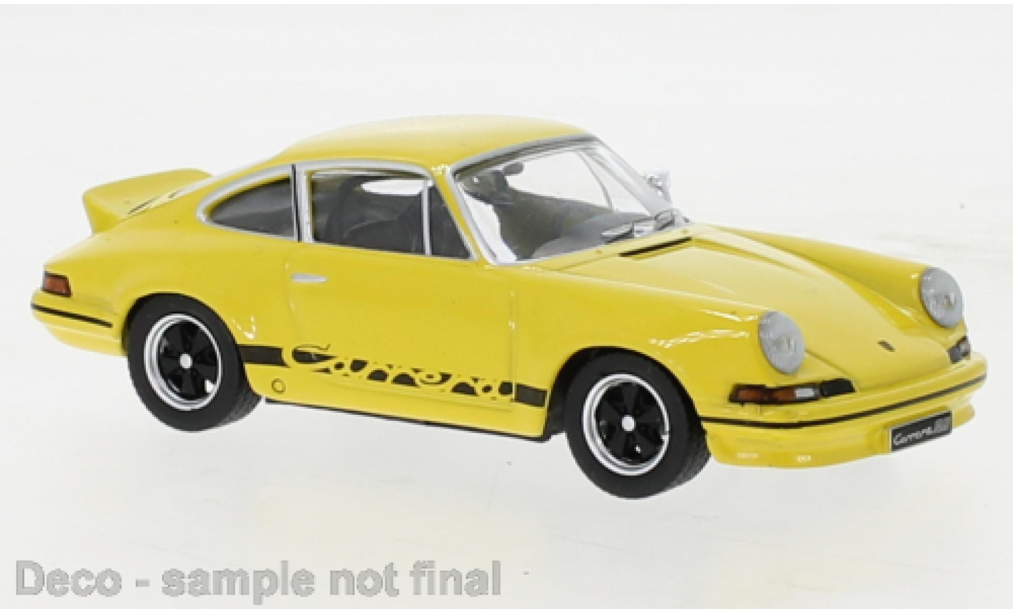 Porsche 911 1/43 IXO Carrera RS 2.7 giallo 1973 modellino in miniatura
