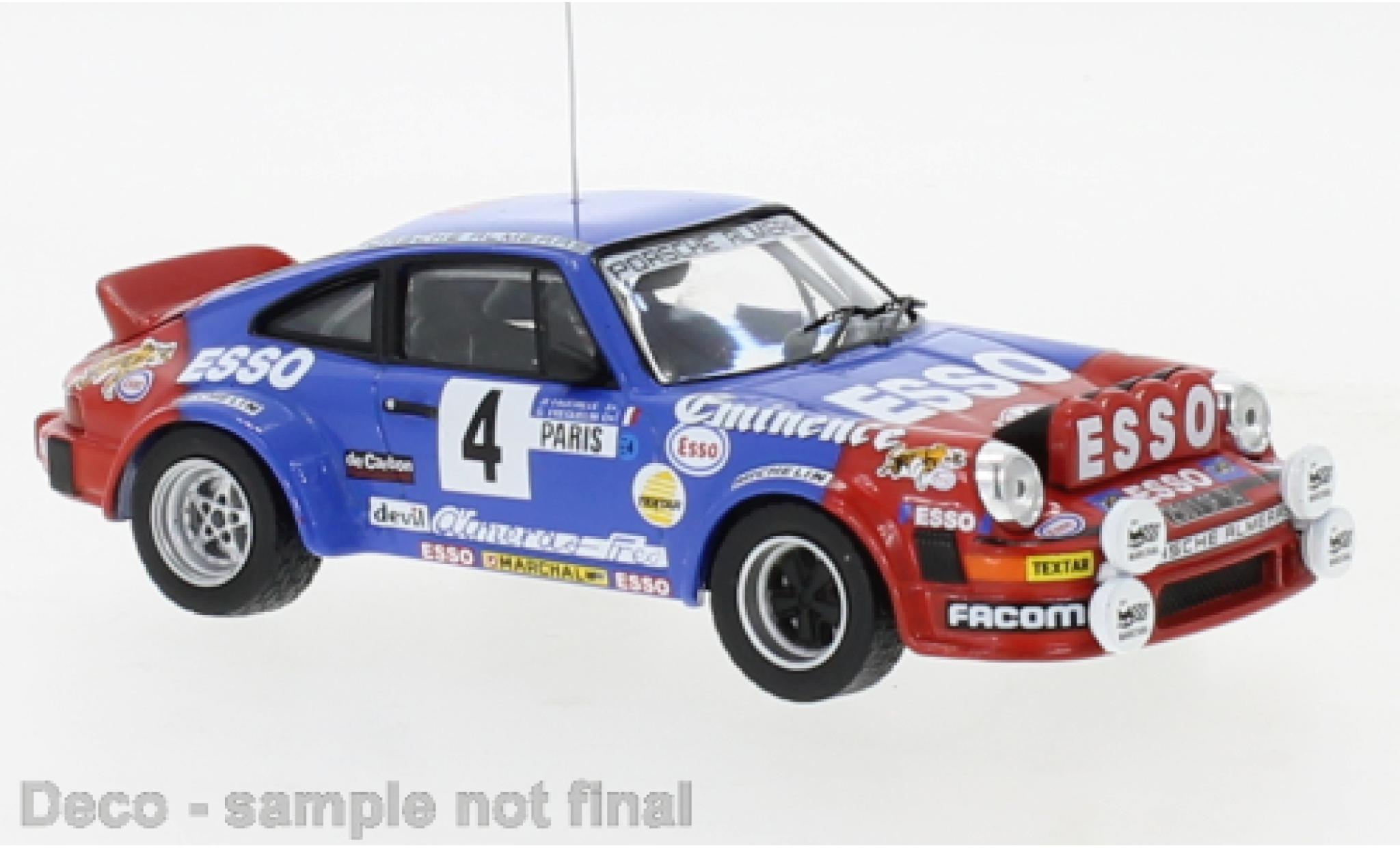 Porsche 930 1/43 IXO 911 SC No.4 Team Almeras Eminence Esso Rallye WM Rally Monte Carlo 1982 modellino in miniatura