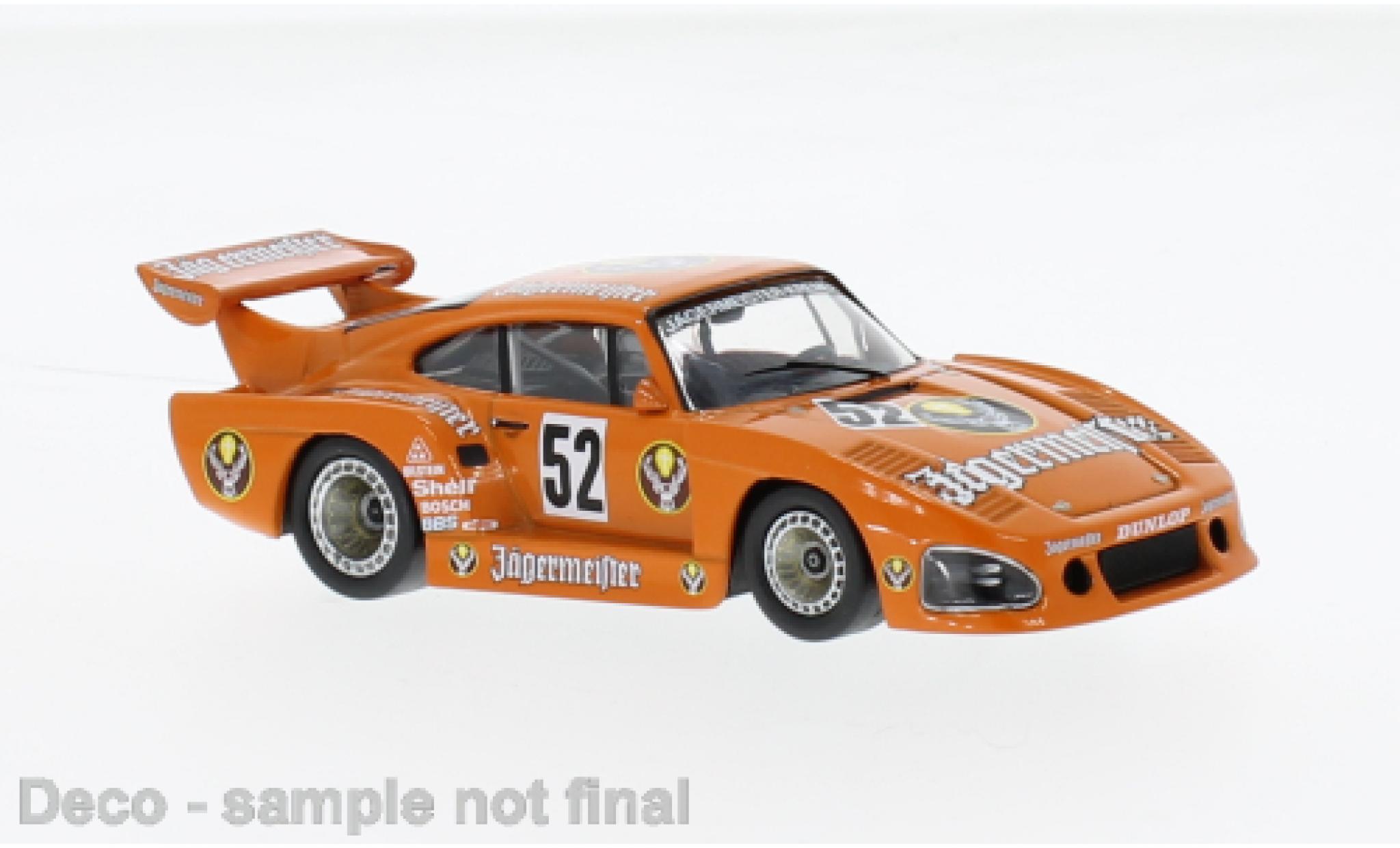 Porsche 935 1981 1/43 IXO K3 No.52 Kremer Racing Jägermeister DRM Course du Eifel Nuerburgring modellino in miniatura