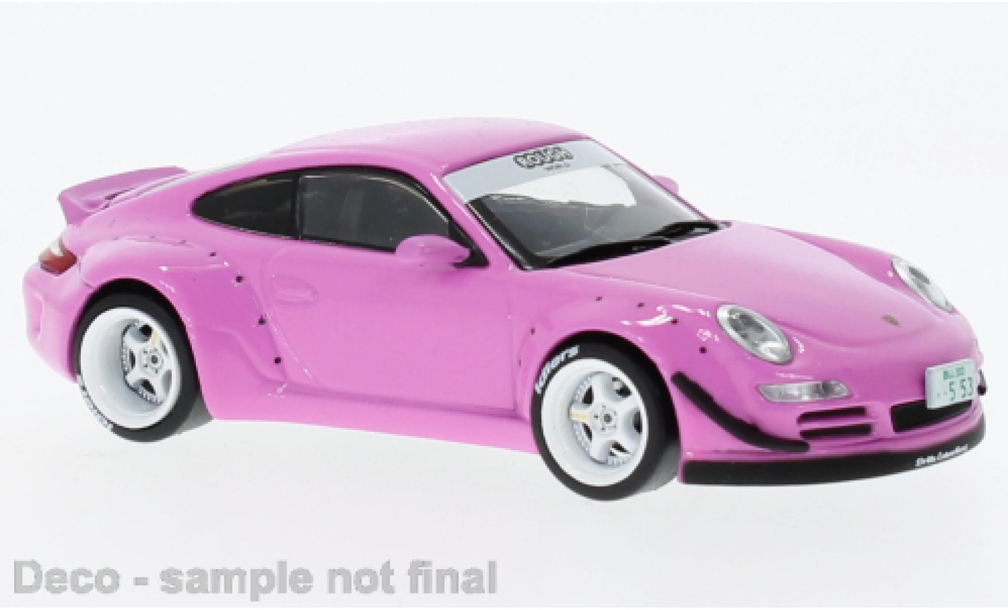 Porsche 997 RWB 1/18 IXO rosa modellino in miniatura