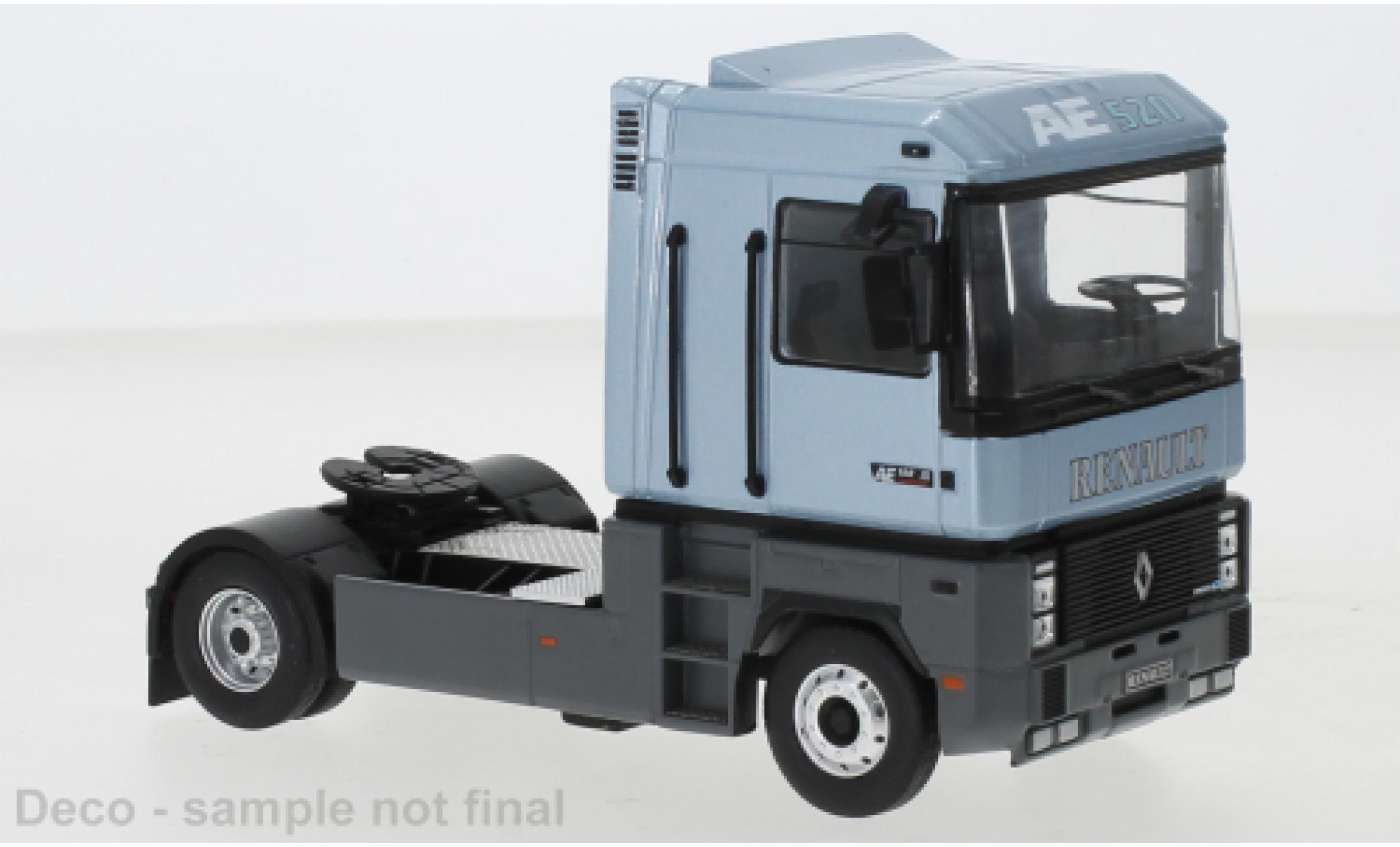 Renault Magnum 1/43 IXO AE 520 Ti metallise grigio 1994 modellino in miniatura