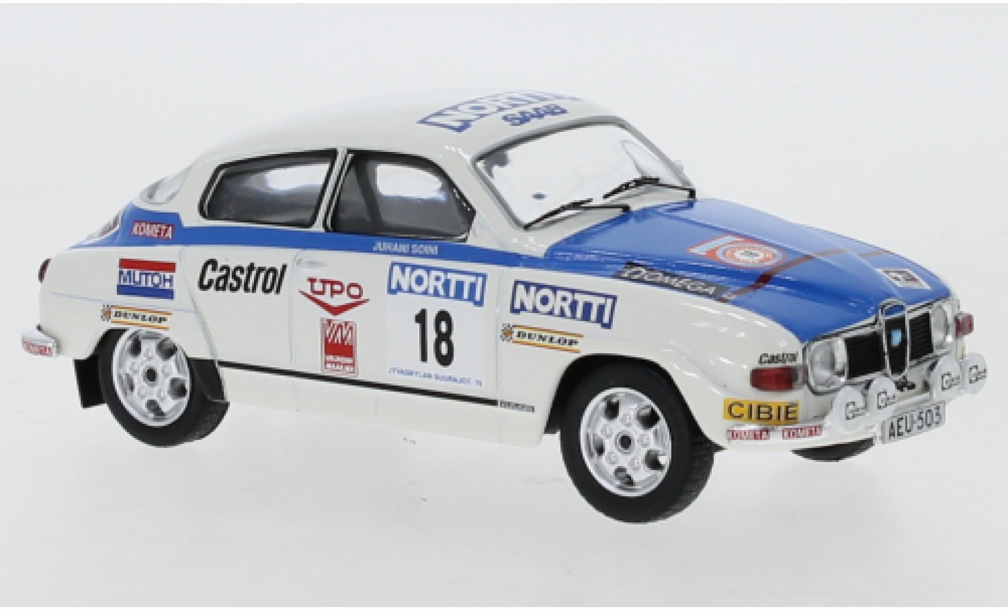 Saab 96 1/43 IXO V4 No.18 1000 Lakes Rally 1976 modellino in miniatura