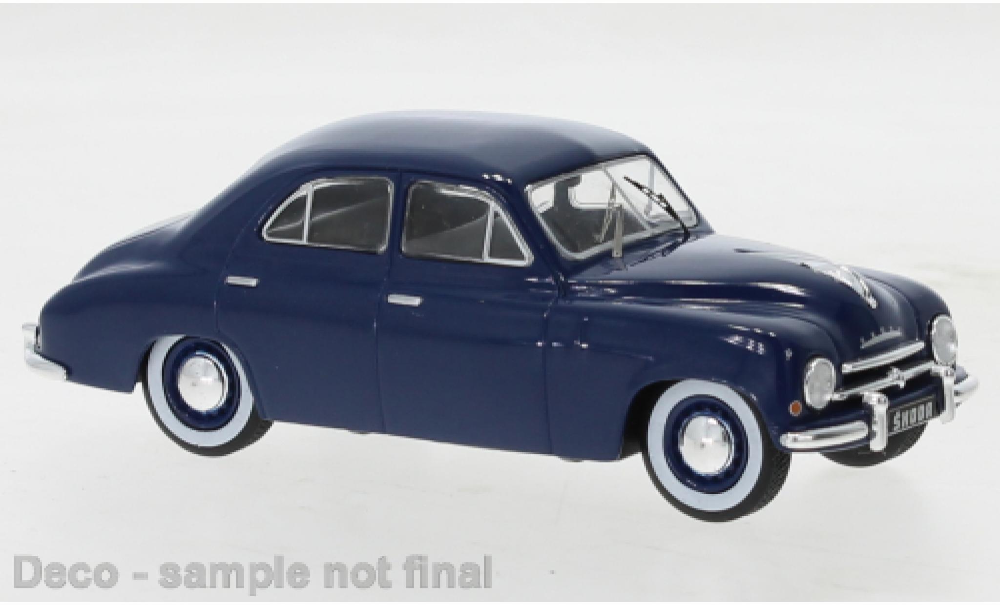 Skoda 120 1/43 IXO 0 blu 1952 modellino in miniatura