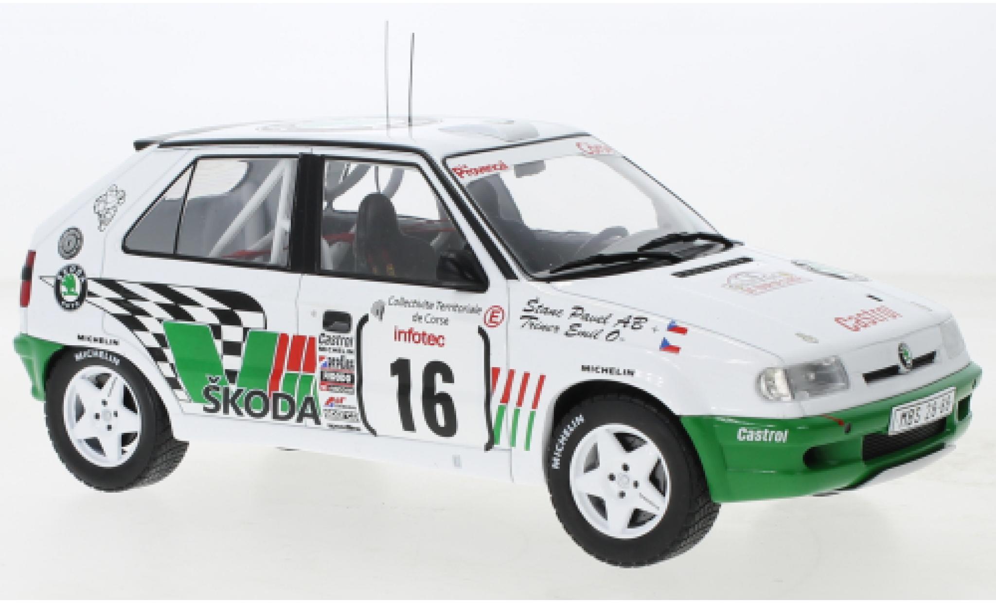 Skoda Felicia 1/18 IXO Kit Car No.16 Rallye WM Tour de Corse 1995 modellino in miniatura