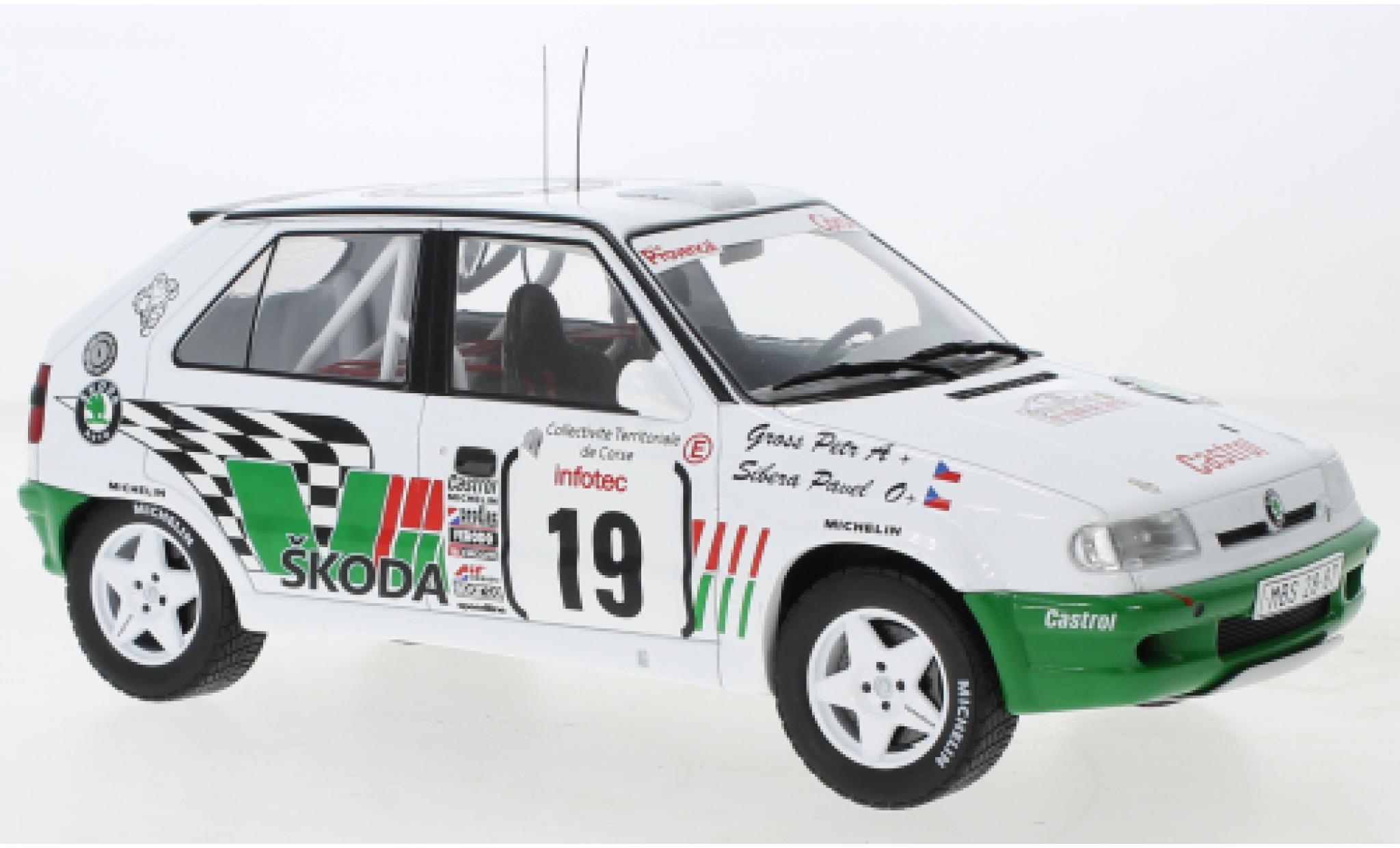 Skoda Felicia 1/18 IXO Kit Car No.19 Rallye WM Tour de Corse 1995 modellino in miniatura