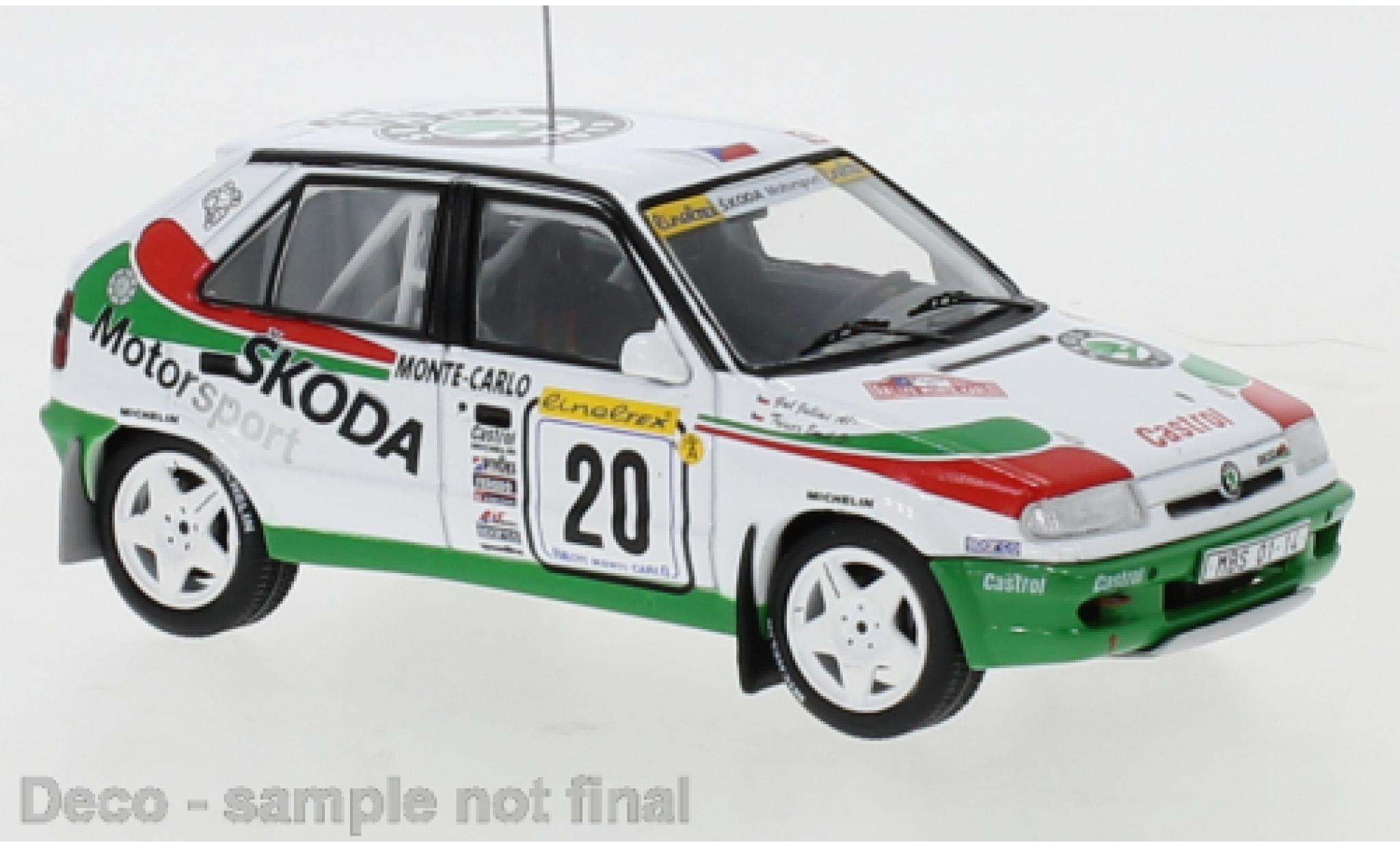 Skoda Felicia 1/43 IXO Kit Car No.20 Rallye Monte Carlo 1997 modellino in miniatura