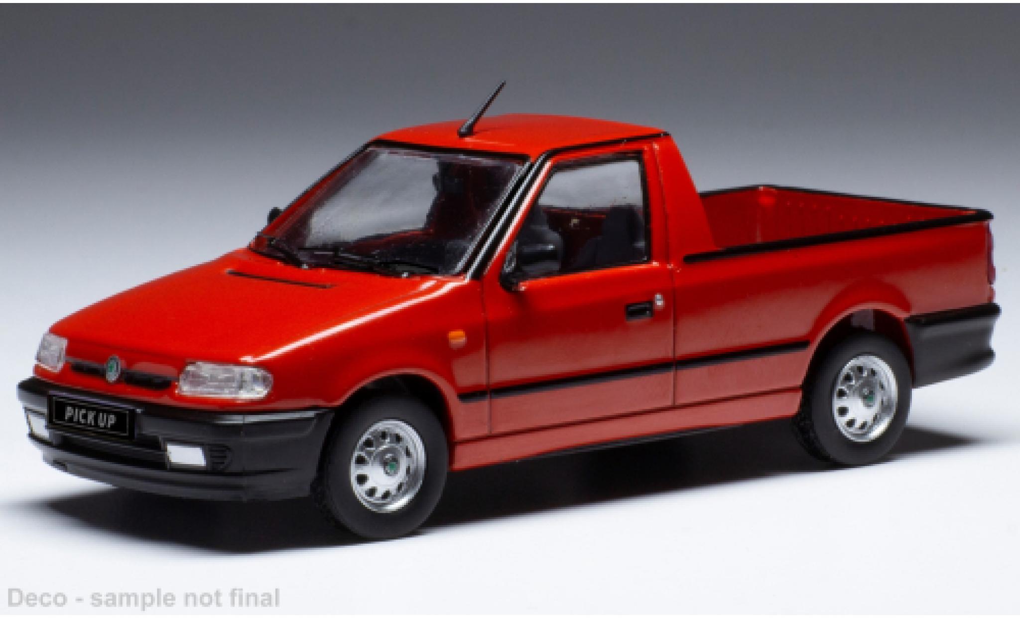 Skoda Felicia 1/43 IXO rosso 1995 modellino in miniatura