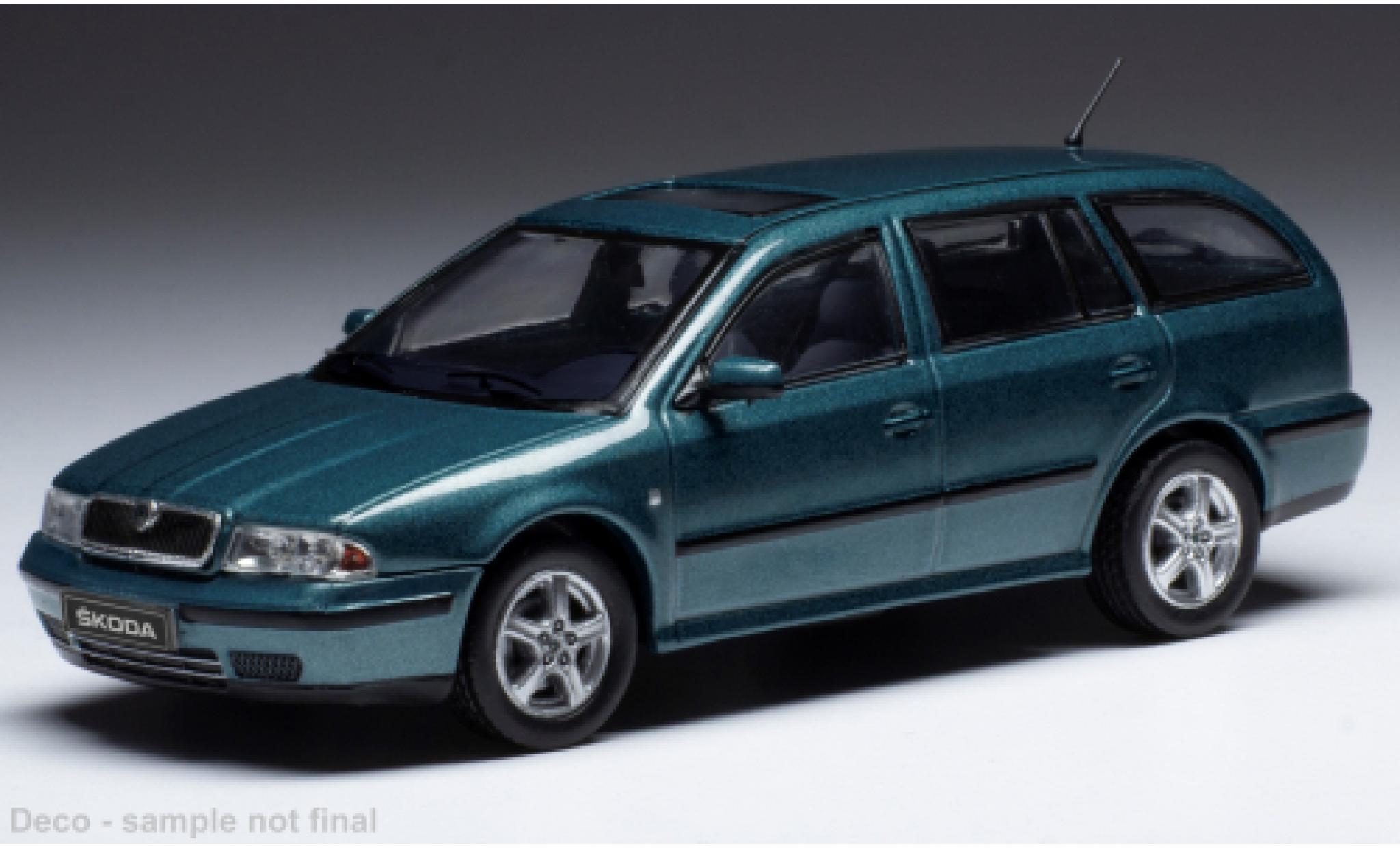 Skoda Octavia 1/43 IXO 1 (1U) metallise verde 1998 modellino in miniatura