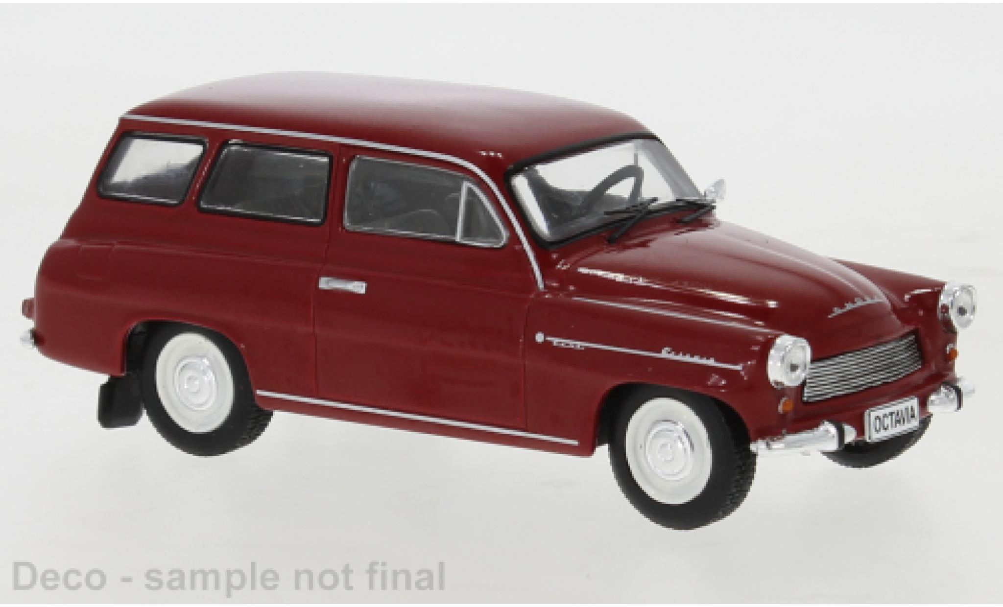 Skoda Octavia 1/43 IXO combi rosso foncé 1969 modellino in miniatura