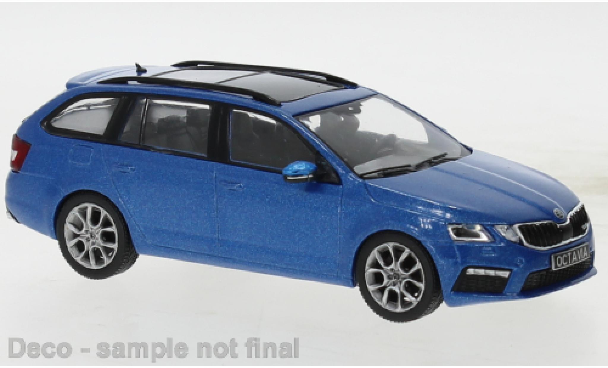 Skoda Octavia 1/43 IXO RS (III) metallise blu 2014 modellino in miniatura