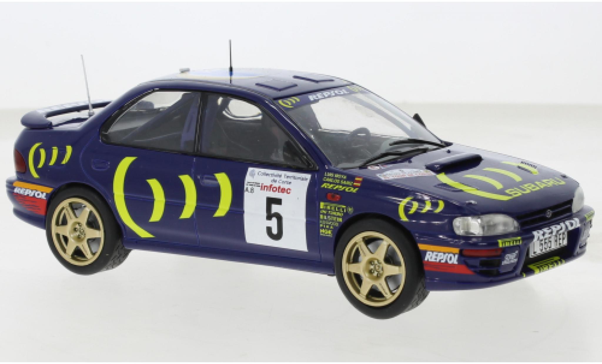 Subaru Impreza 1/24 IXO 555 No.5 WRC Rallye Tour de Corse 1995 modellino in miniatura