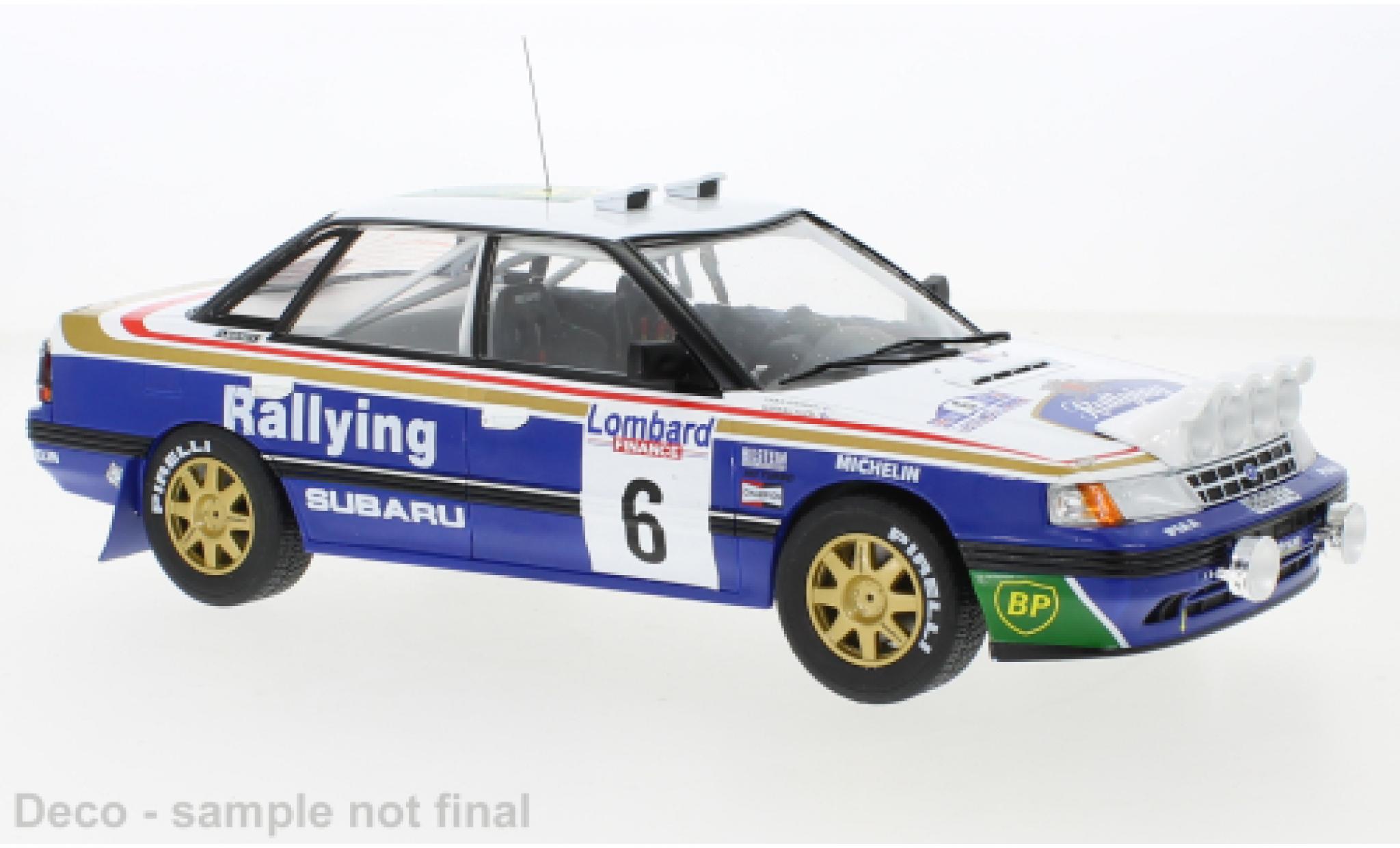 Subaru Legacy 1/18 IXO RS No.6 Rothmans Racing RAC Rally 1991 modellino in miniatura