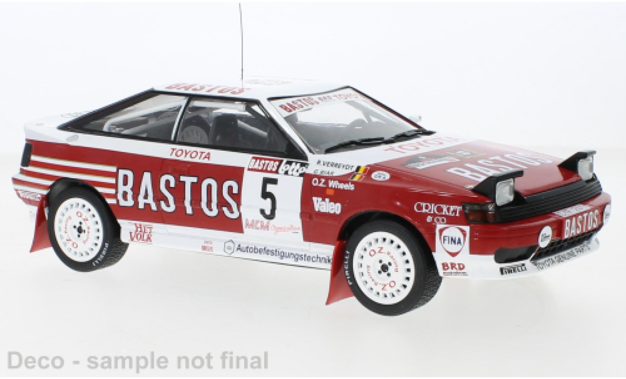 Toyota Celica 1/18 IXO GT-Four ST165 No.5 Rally WM Haspengauw Rally 1990 modellino in miniatura