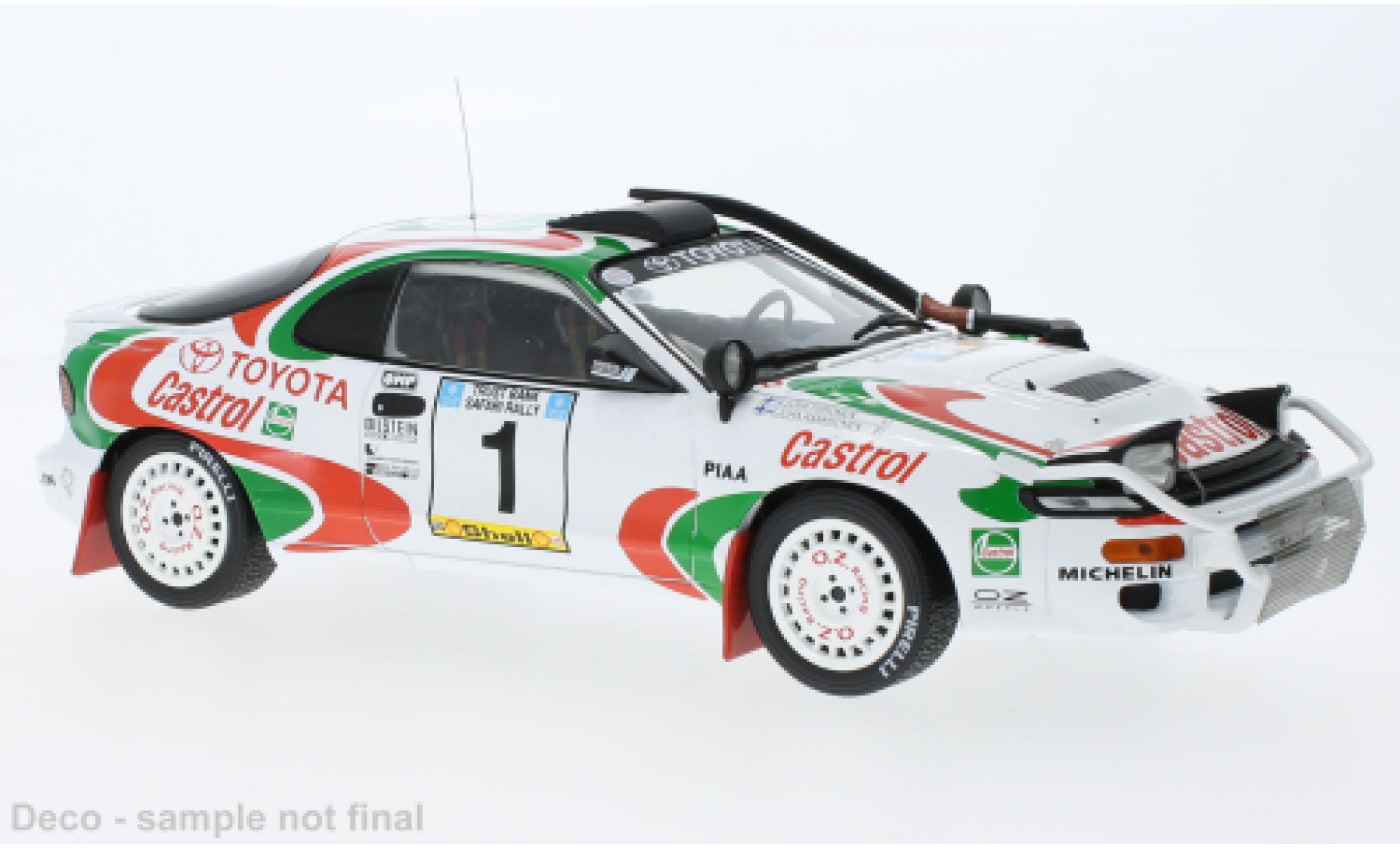 Toyota Celica 1/18 IXO Turbo 4WD (ST185) No.1 Safari Rally 1993 modellino in miniatura