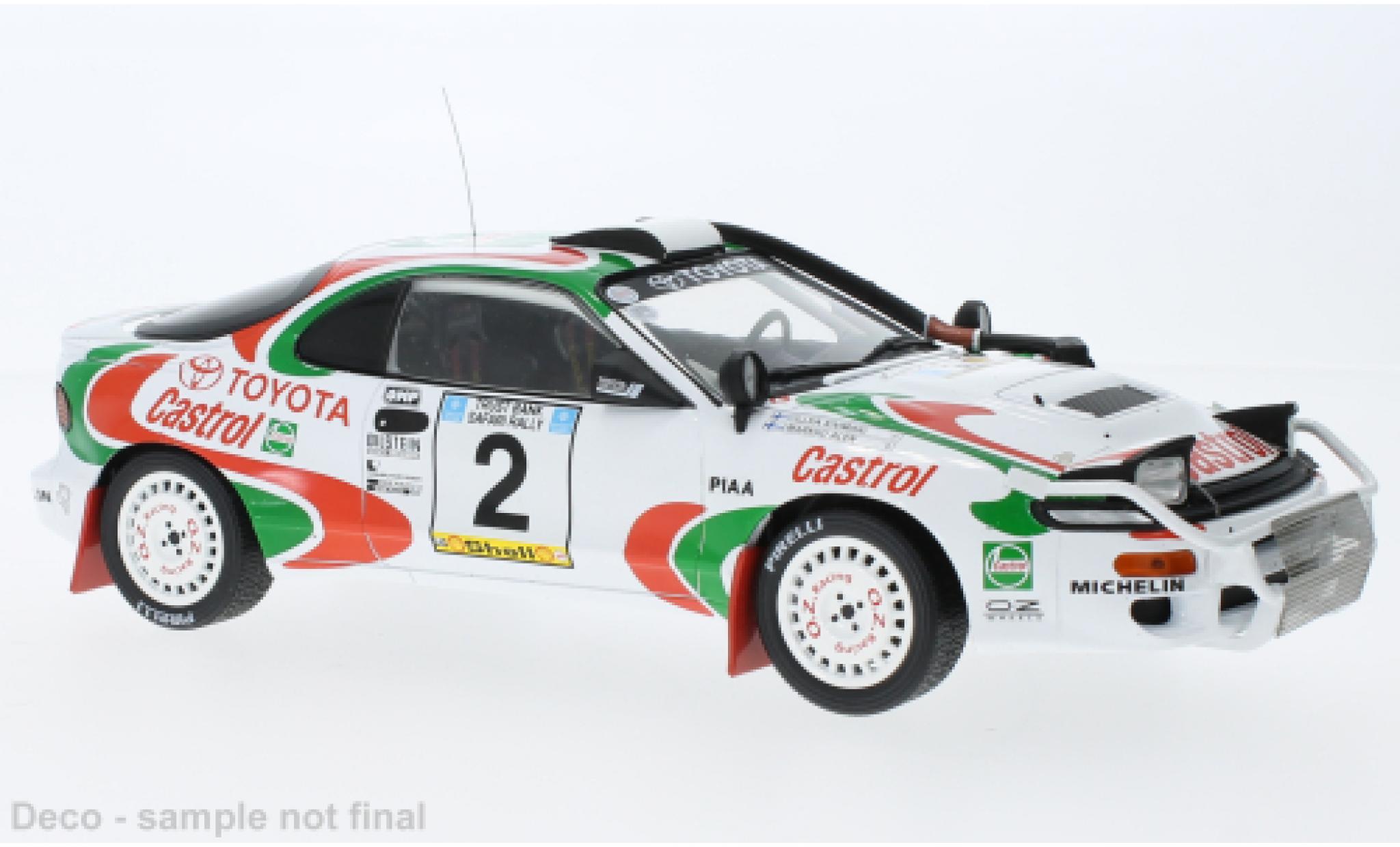 Toyota Celica 1/18 IXO Turbo 4WD (ST185) No.2 Safari Rally 1993 modellino in miniatura