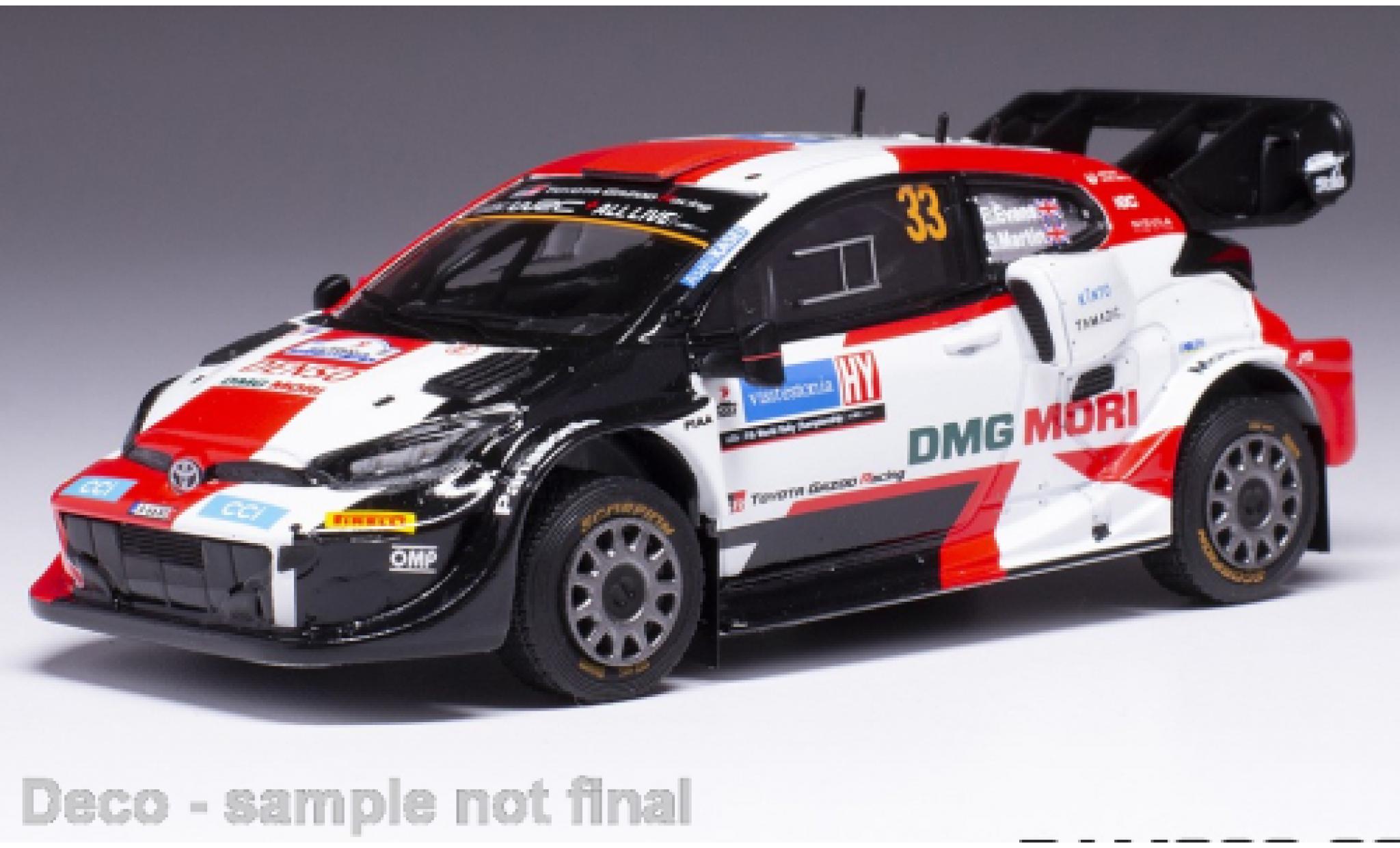 Toyota Yaris 1/43 IXO GR No.33 WRC Rallye Estland 2022 modellino in miniatura
