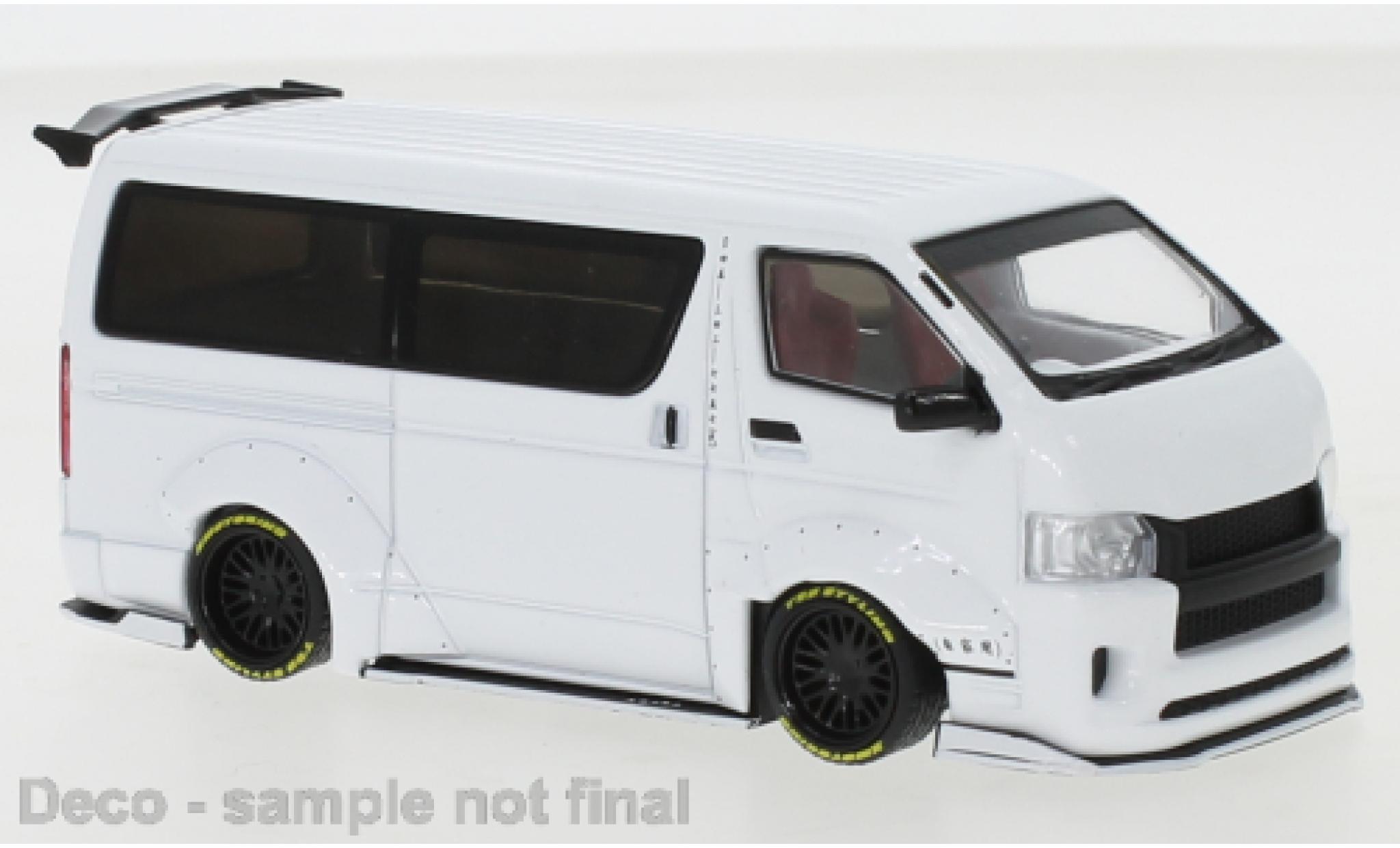 Toyota Hiace 1/43 IXO Widebody metallise bianco 2018 modellino in miniatura