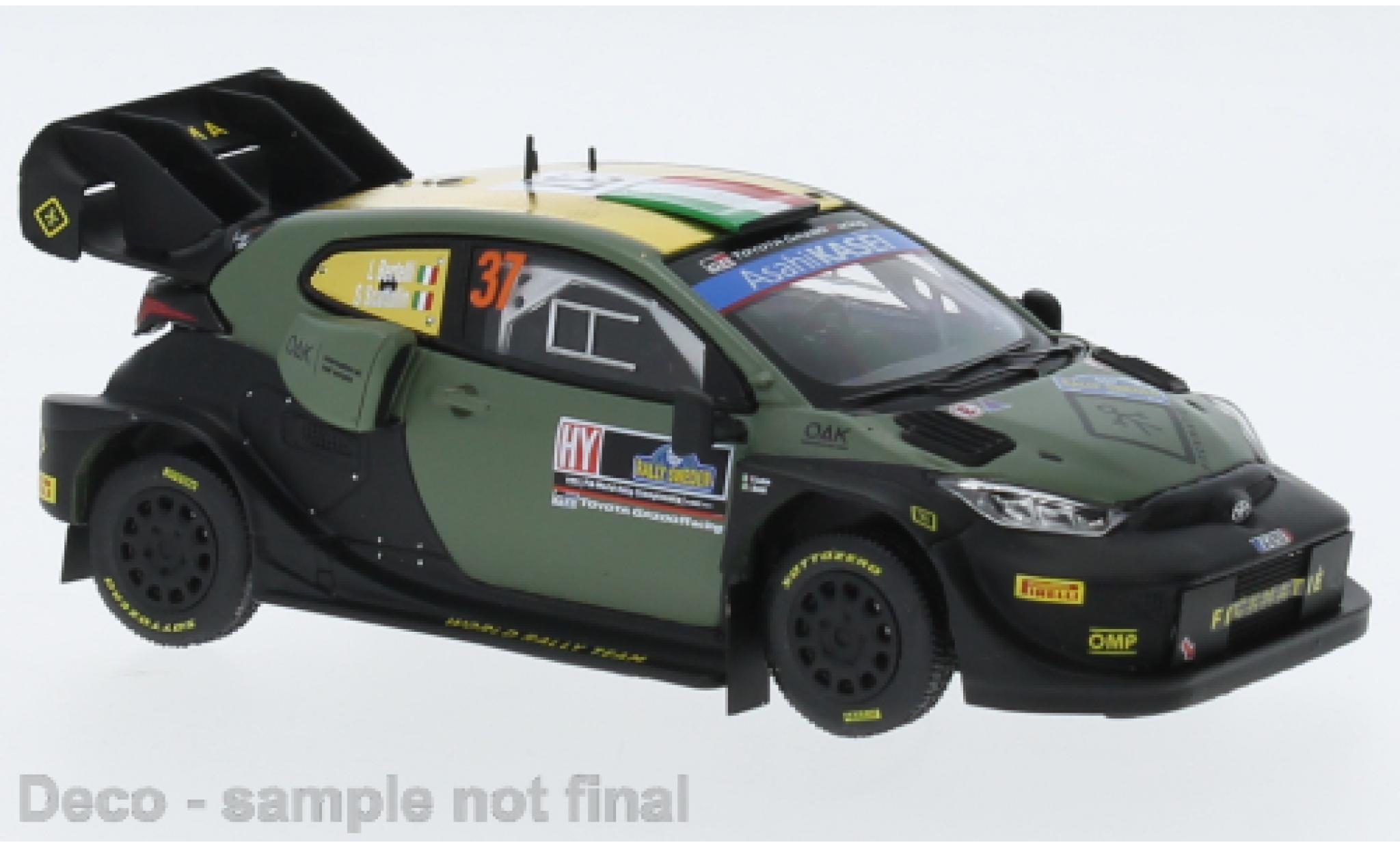 Toyota Yaris 1/43 IXO No.37 WRC1 Rally Suède 2023 modellino in miniatura