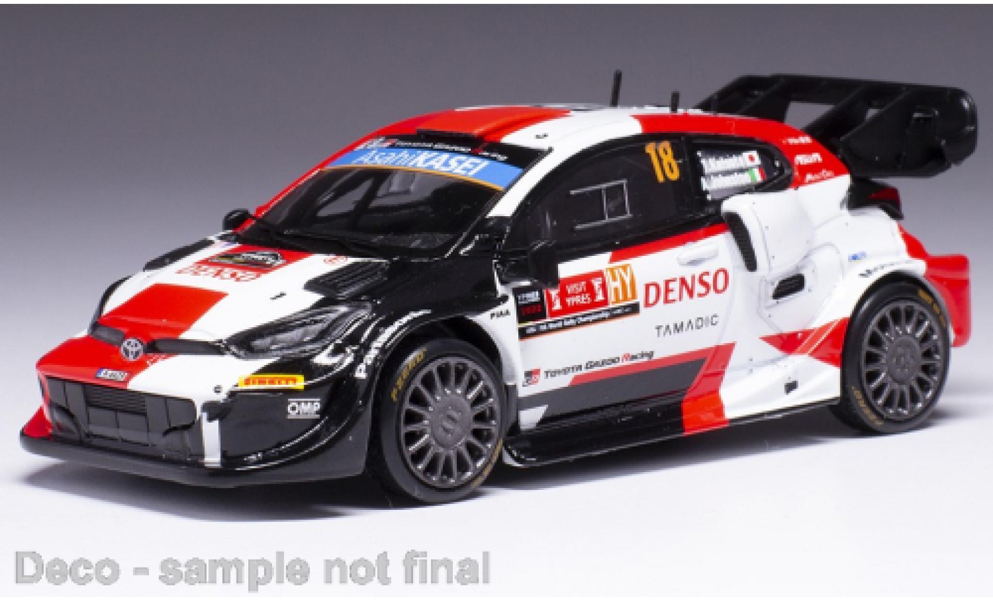 Toyota Yaris 1/43 IXO Rally 1 No.18 WRC Rally Ypern 2022 modellino in miniatura
