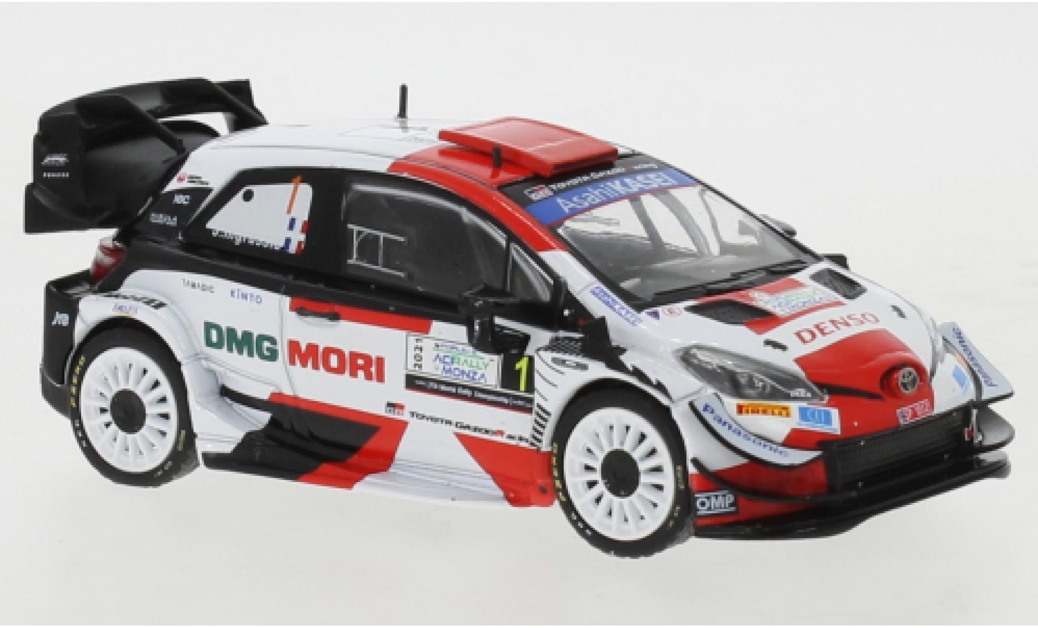 Toyota Yaris 1/43 IXO WRC No.1 Gazoo Racing DMG MORI Rallye WM Rally Monza 2021 modellino in miniatura