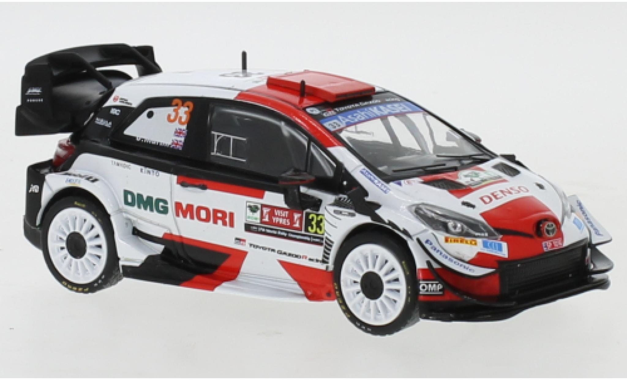 Toyota Yaris 1/43 IXO WRC No.33 Rallye WM Rally Ypres 2021 modellino in miniatura