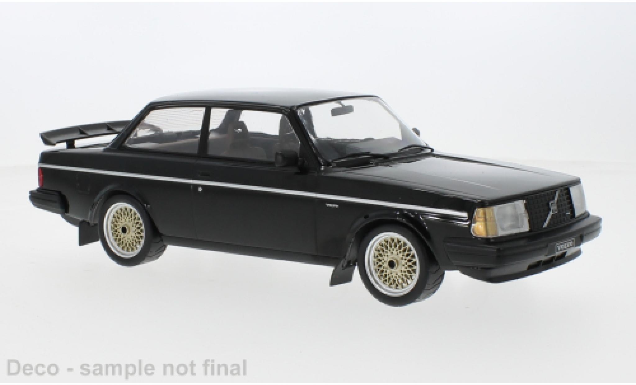 Volvo 240 1/18 IXO Turbo Douane nero 1986 modellino in miniatura