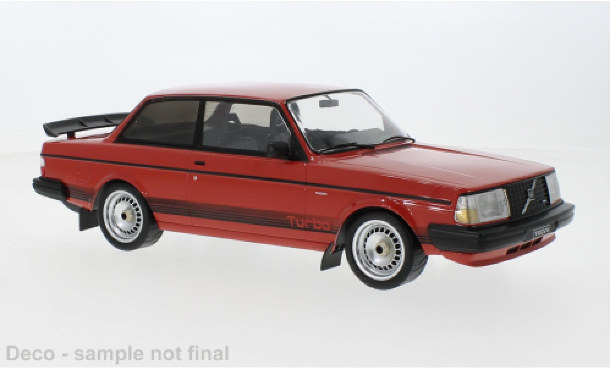 Volvo 240 1/18 IXO Turbo Douane rosso 1987 modellino in miniatura